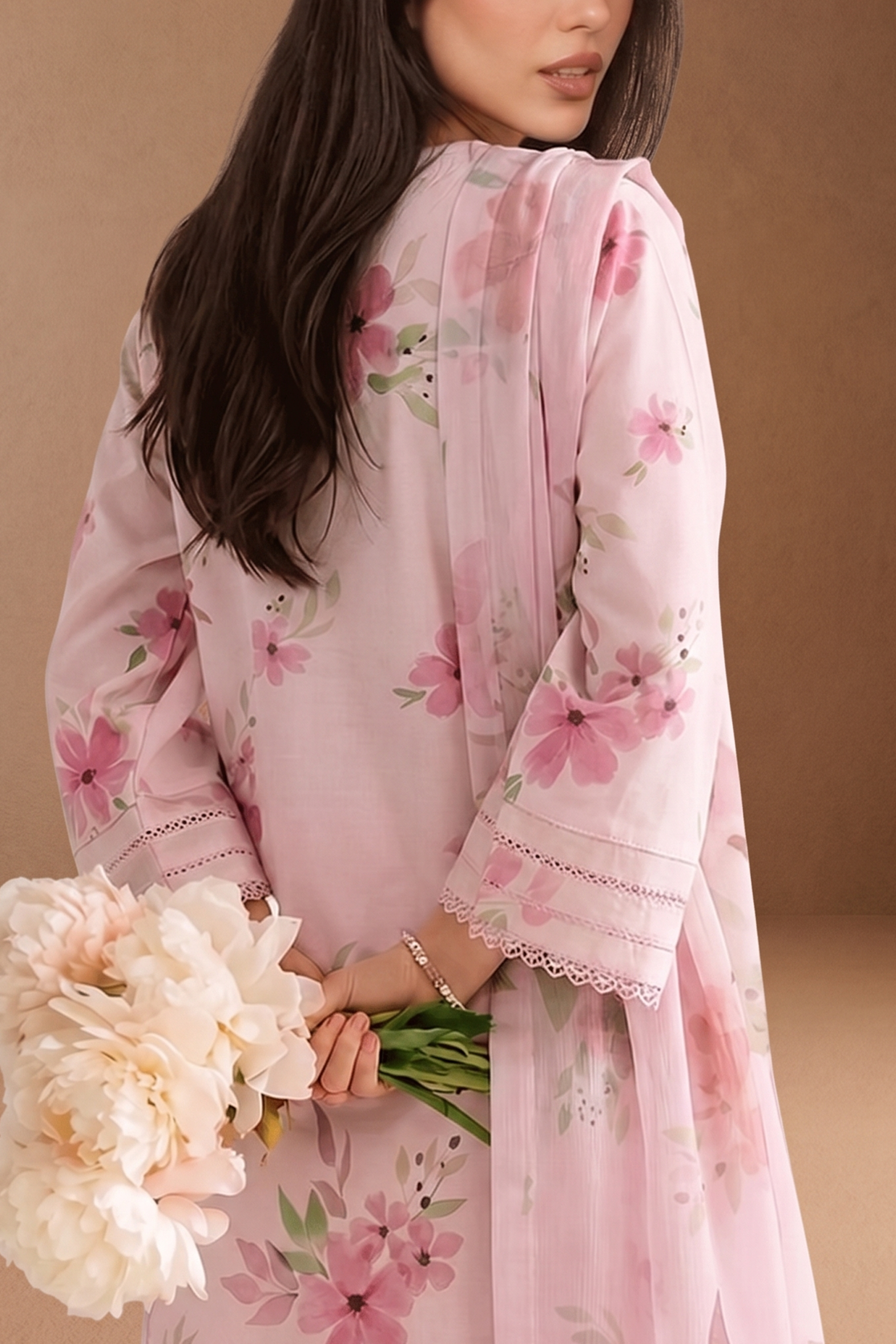 Crimson Garden - Printed Lawn Suit