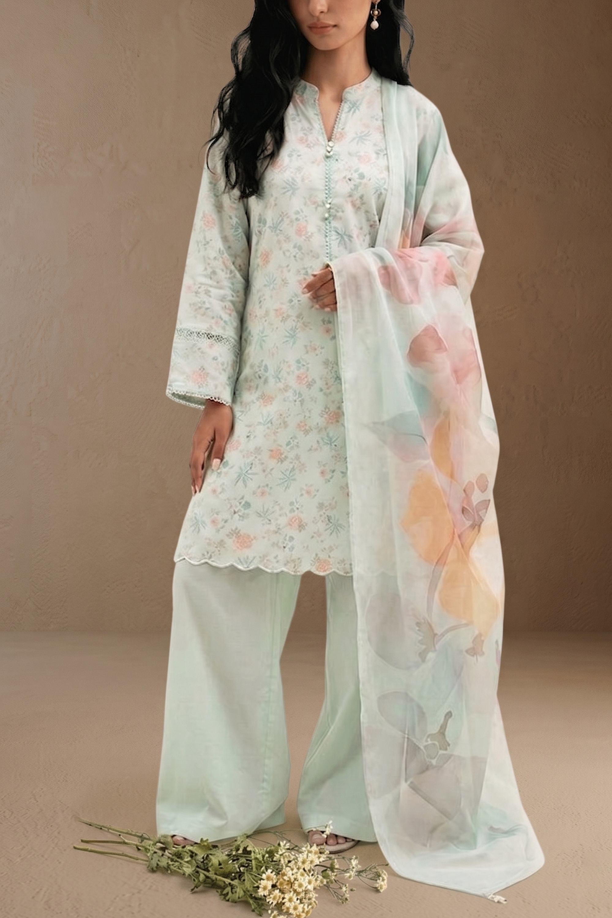 Mintscape - Printed Lawn Suit