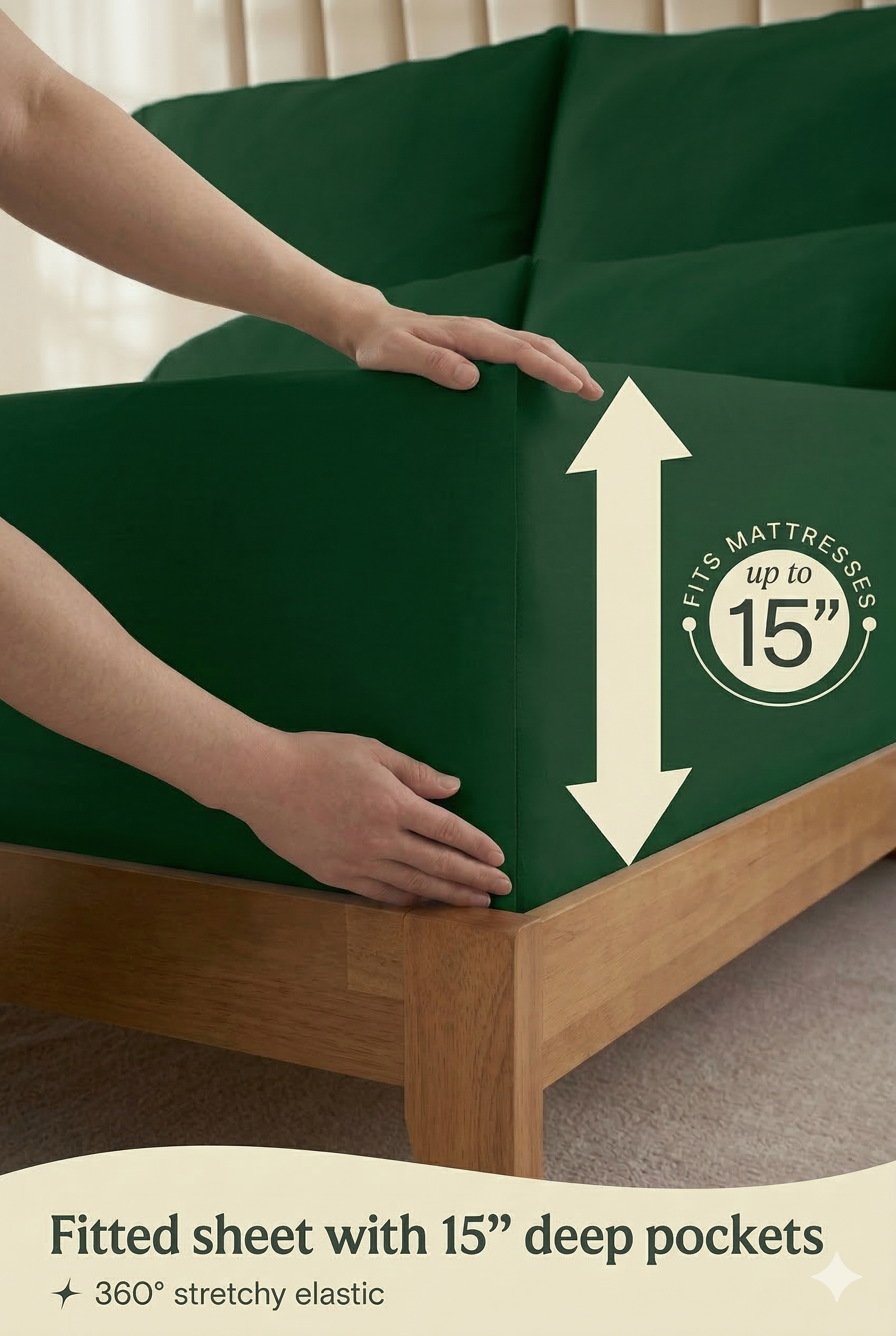 Emerald Green Bed Sheet Set