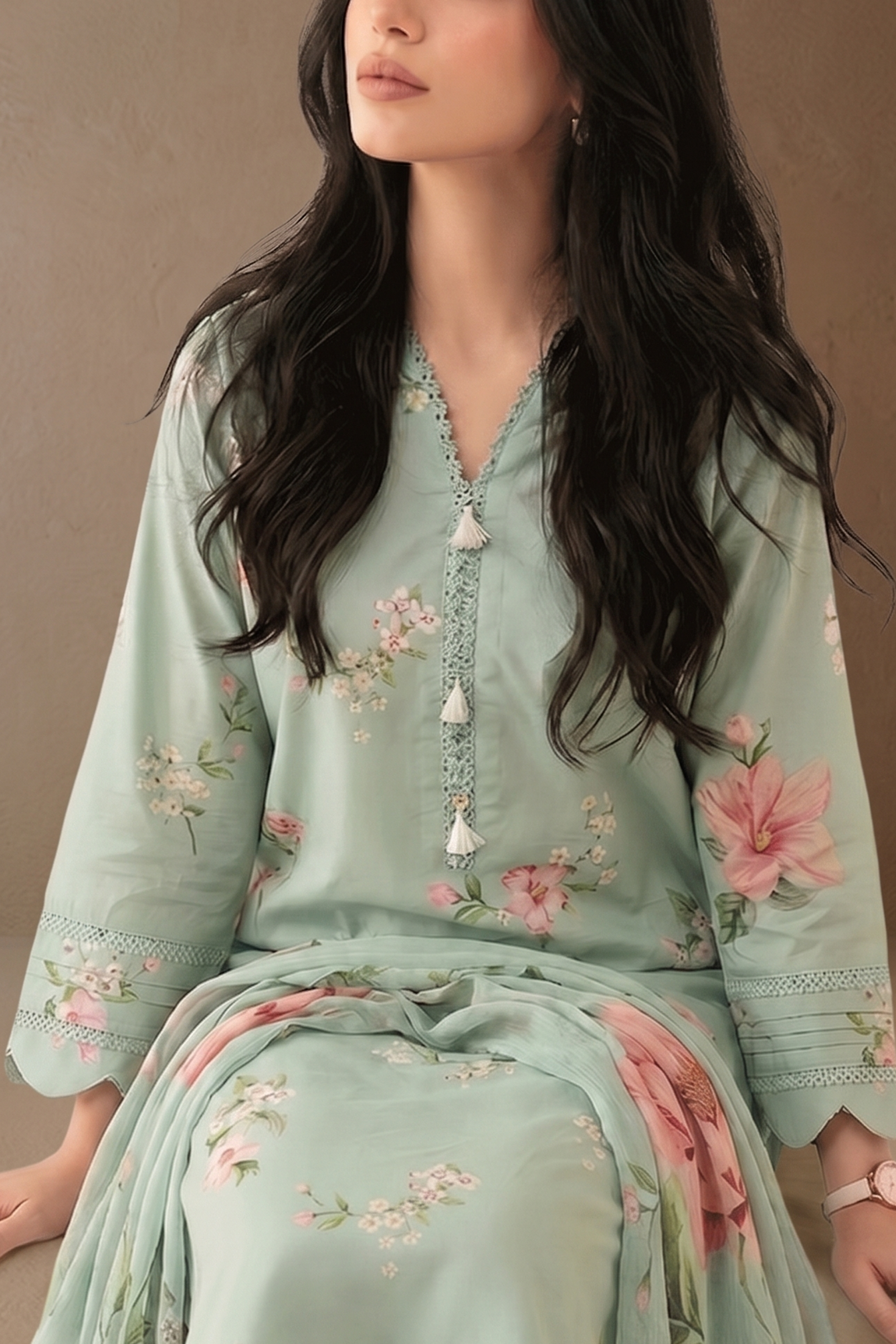 Odette - Printed Lawn Suit