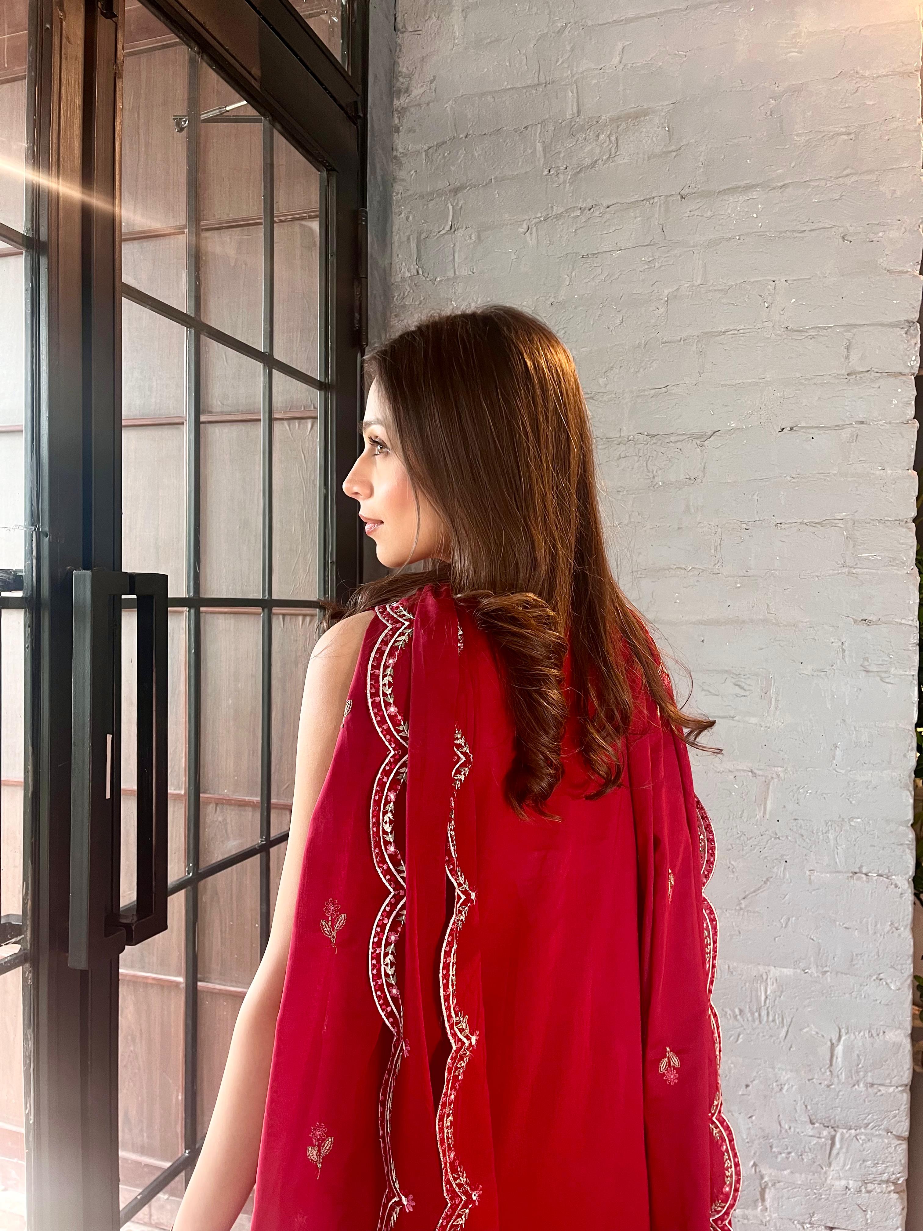 Crimson - Luxury Lawn Suit