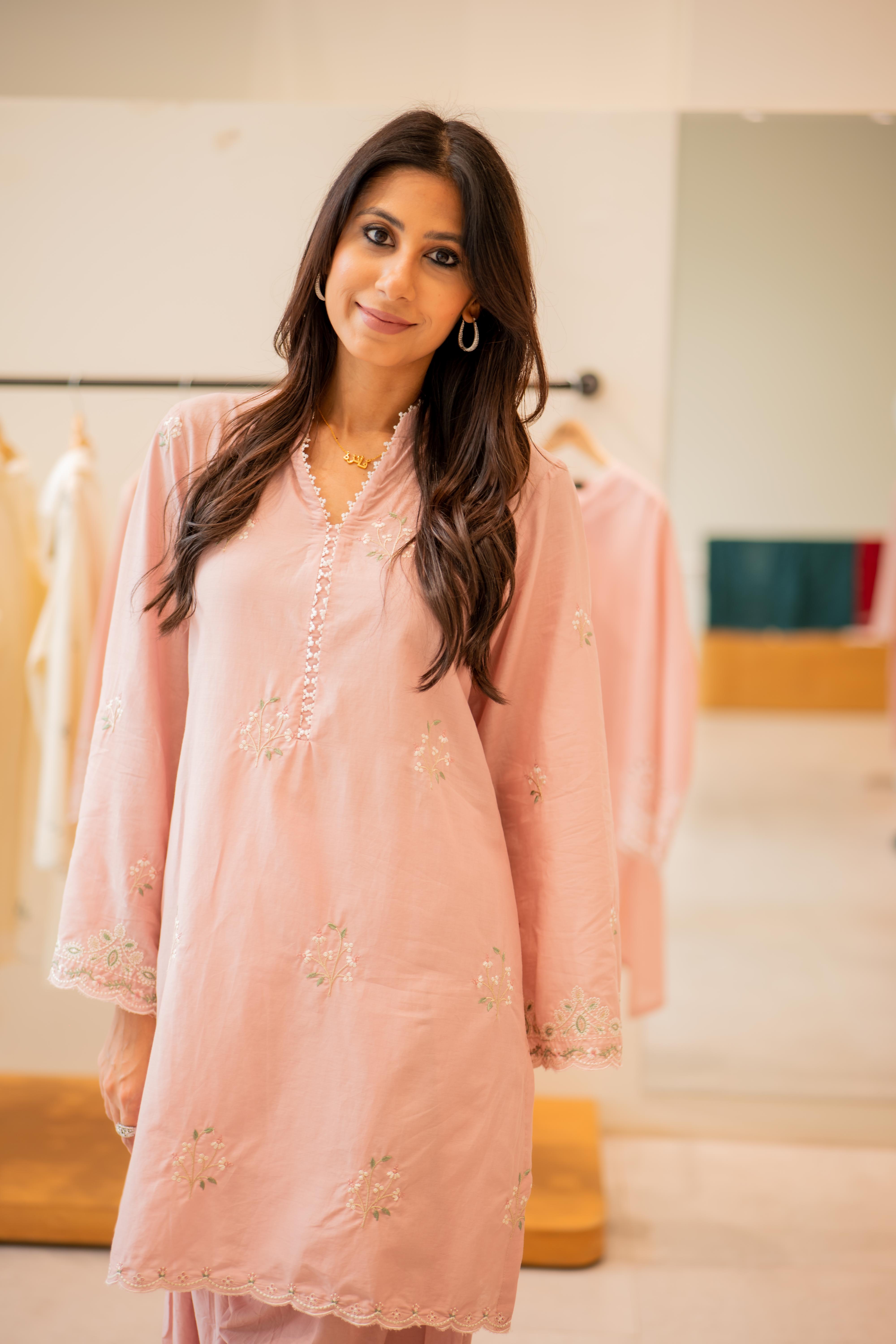 Rose Brocade Co-ord Set