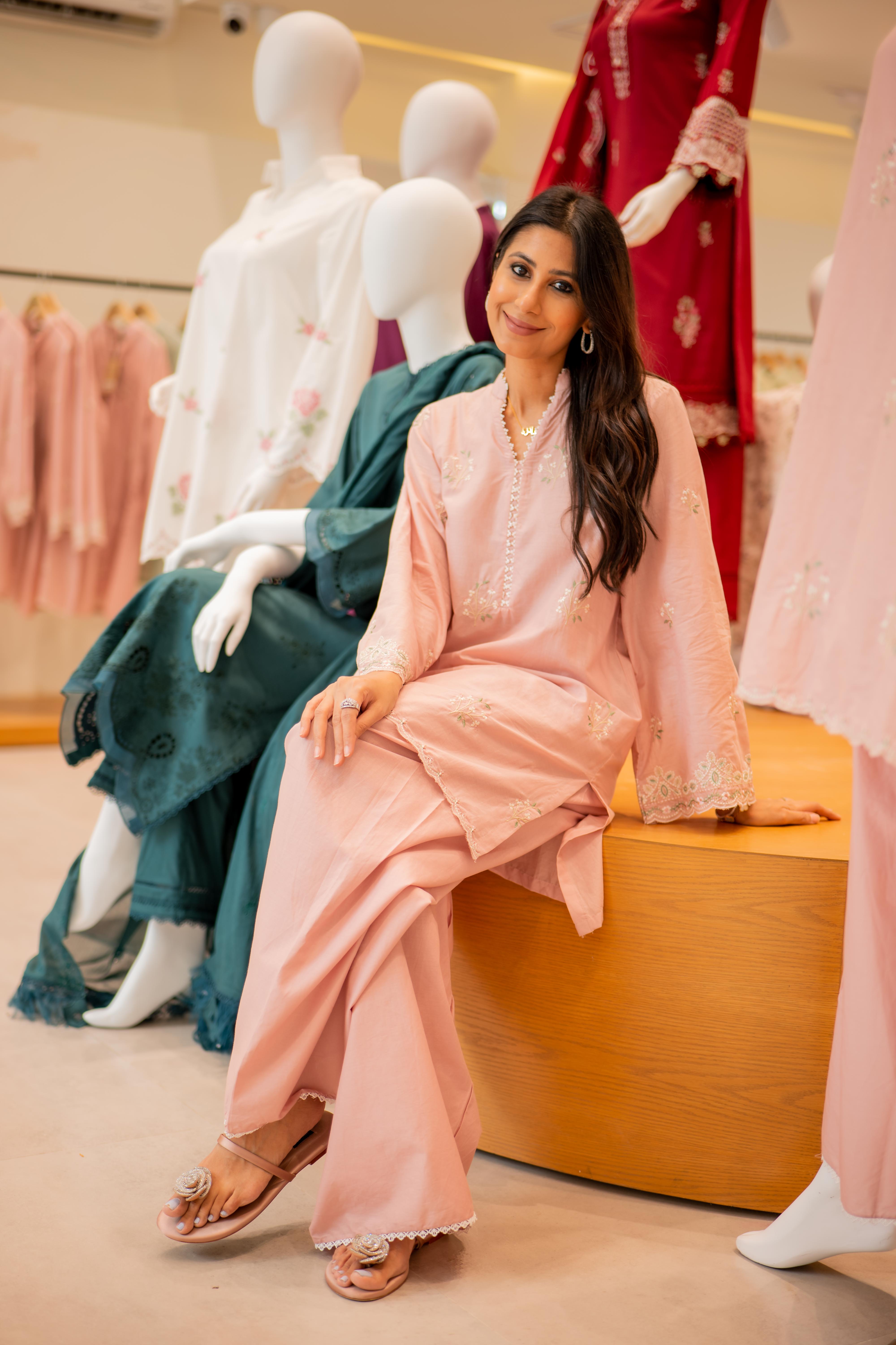 Rose Brocade Co-ord Set