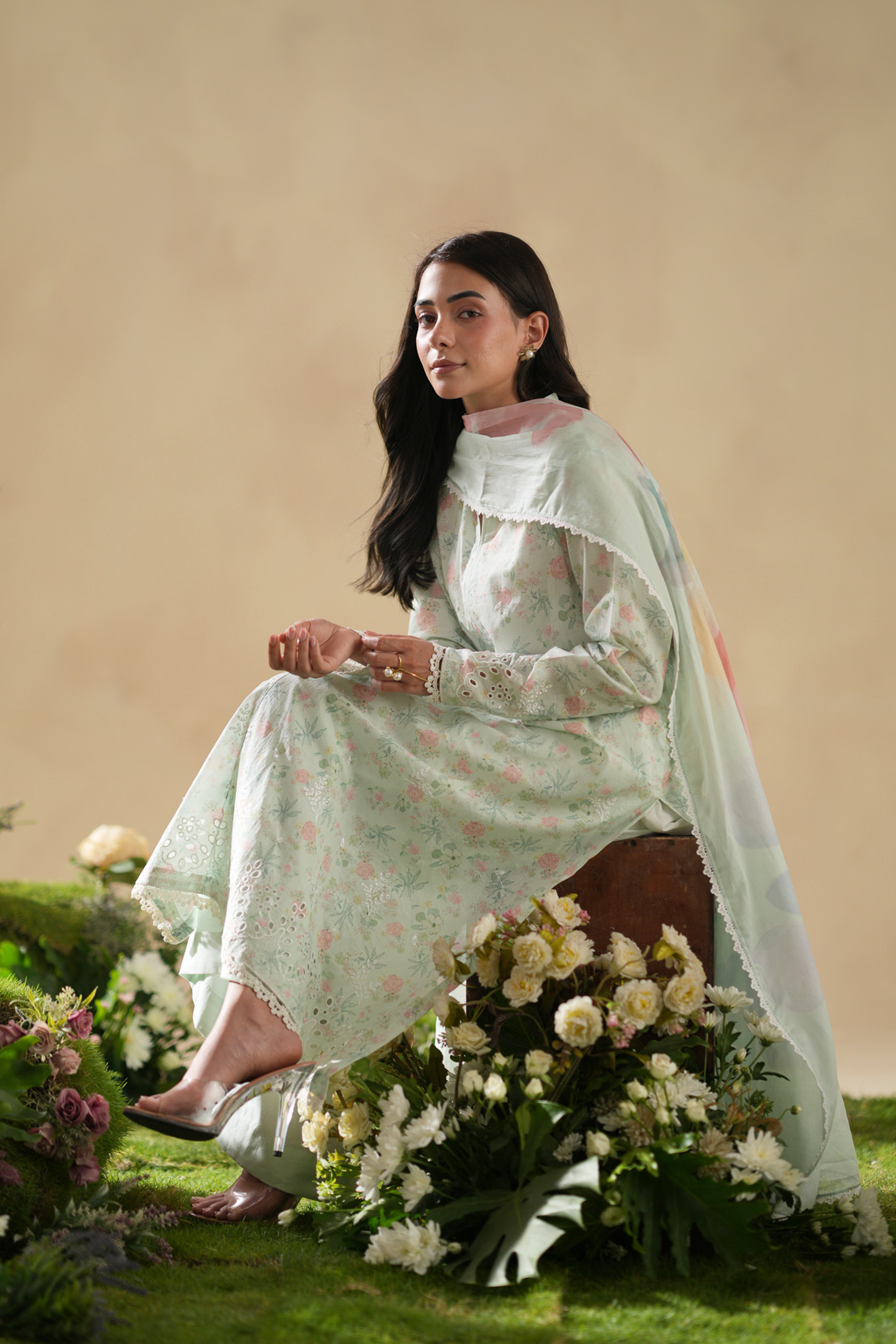 Mintscape - Luxury Lawn Suit
