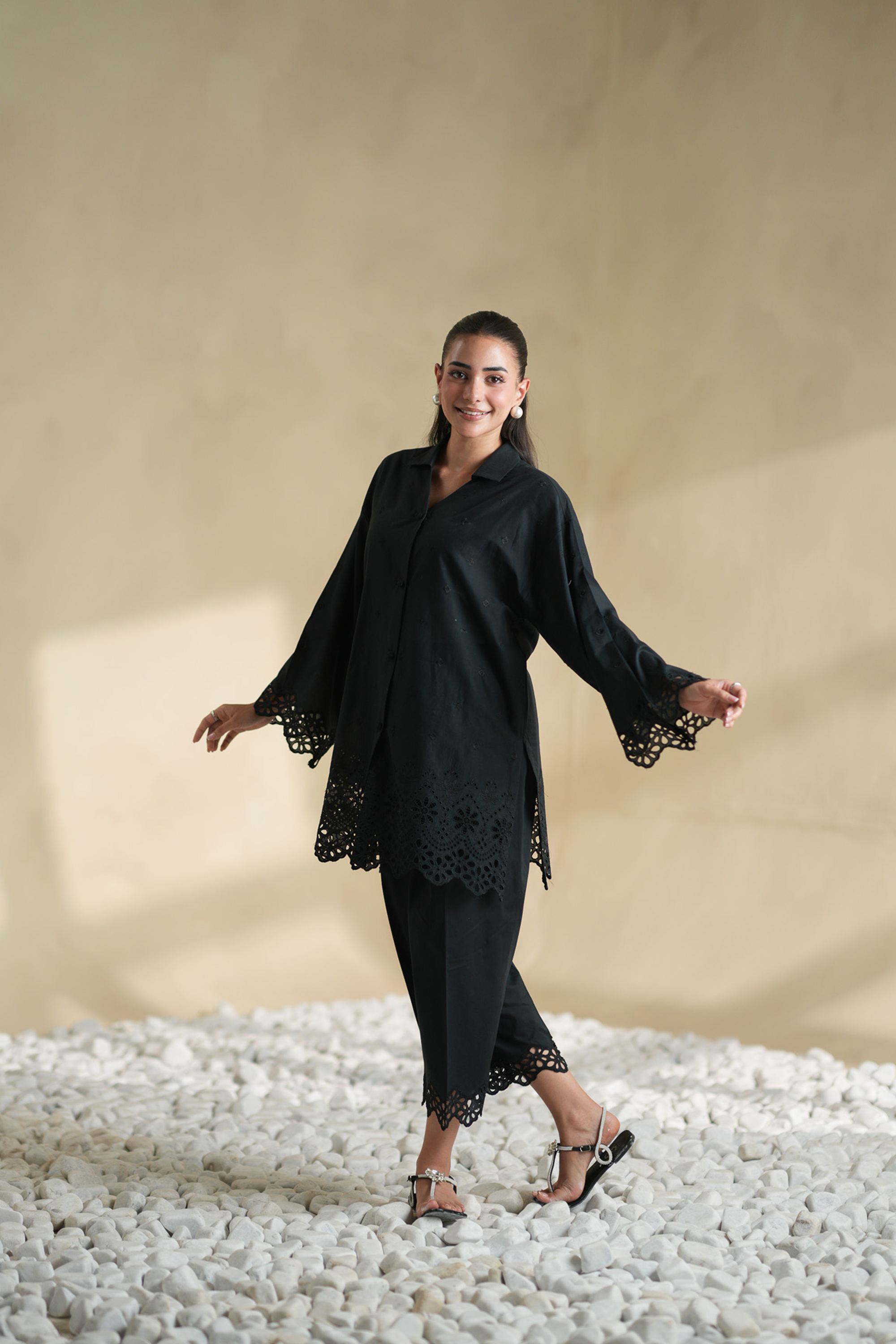 Night Shade Embroidered Co-ord Set