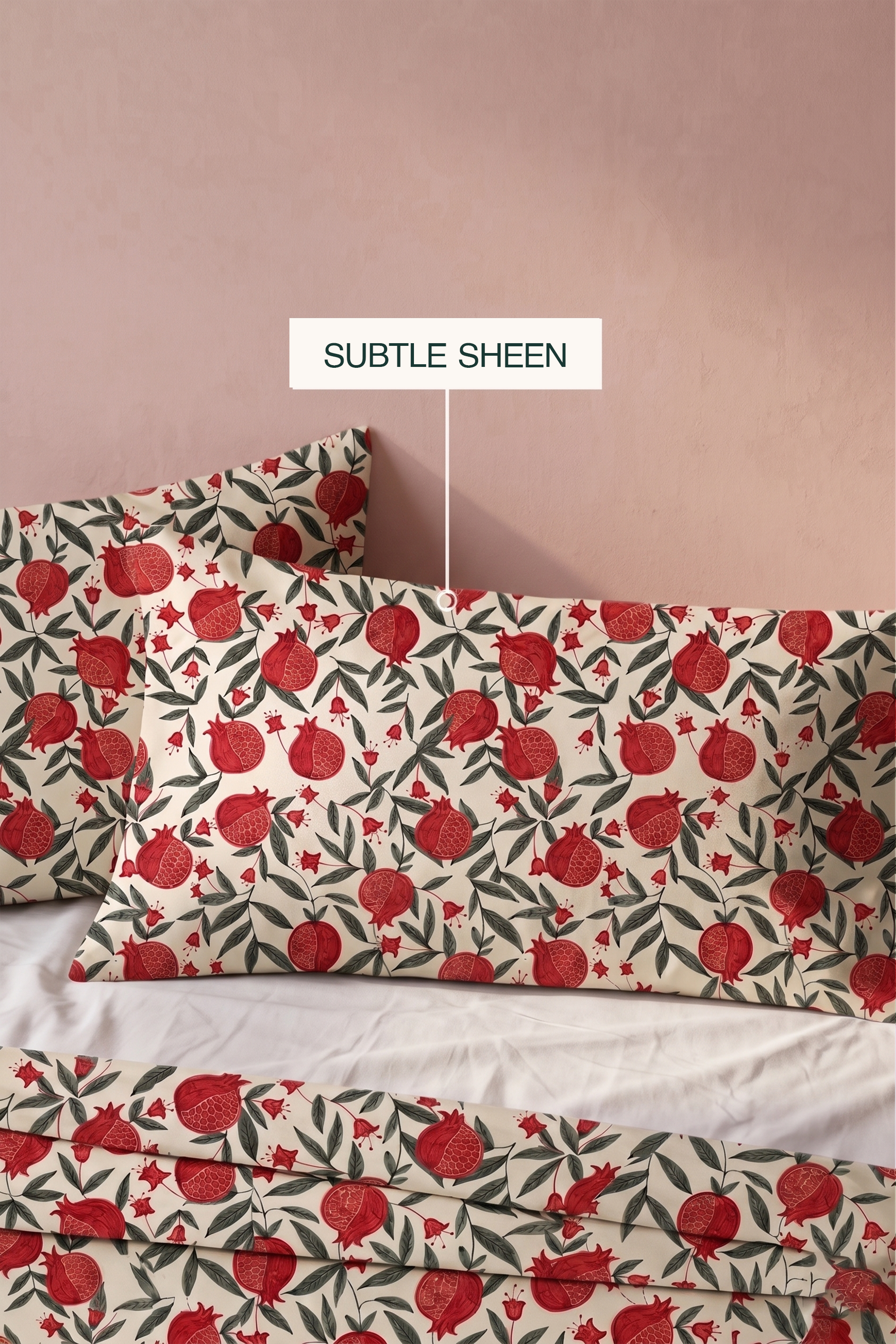 Pomme Noir Sateen Bed Sheet Set