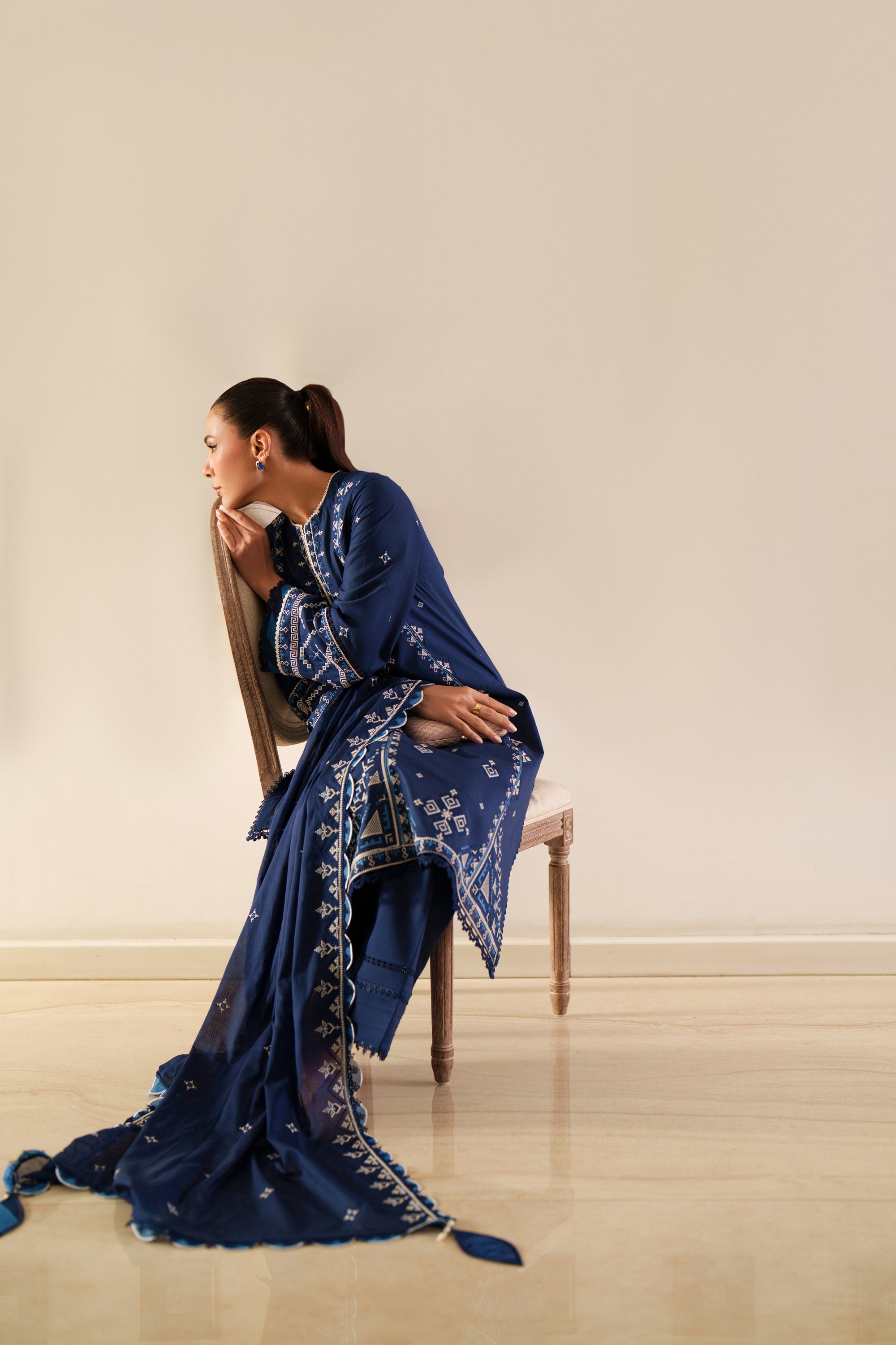 Sapphire - Luxury Lawn Suit