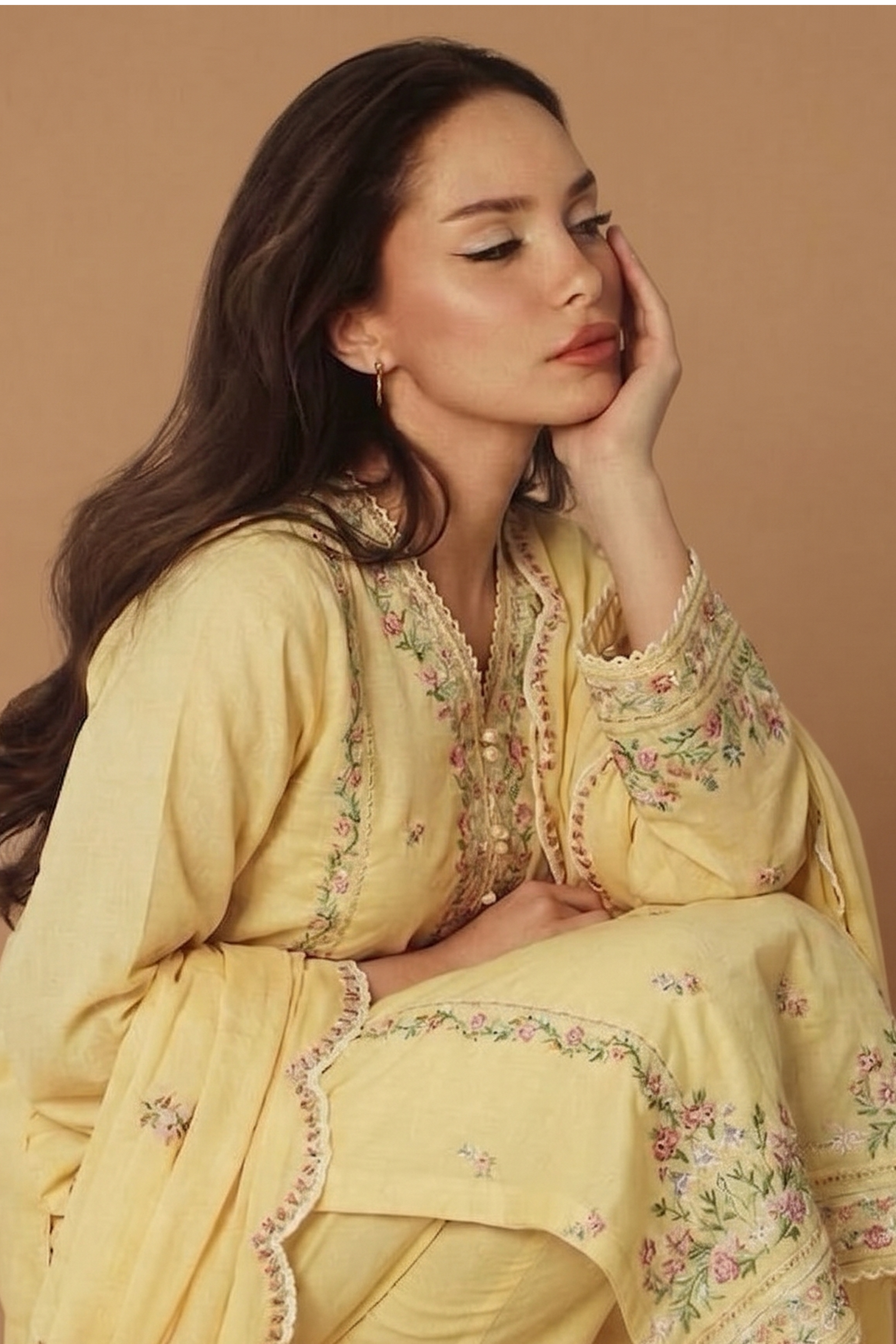 Soft Primrose - Luxury Lawn Suit