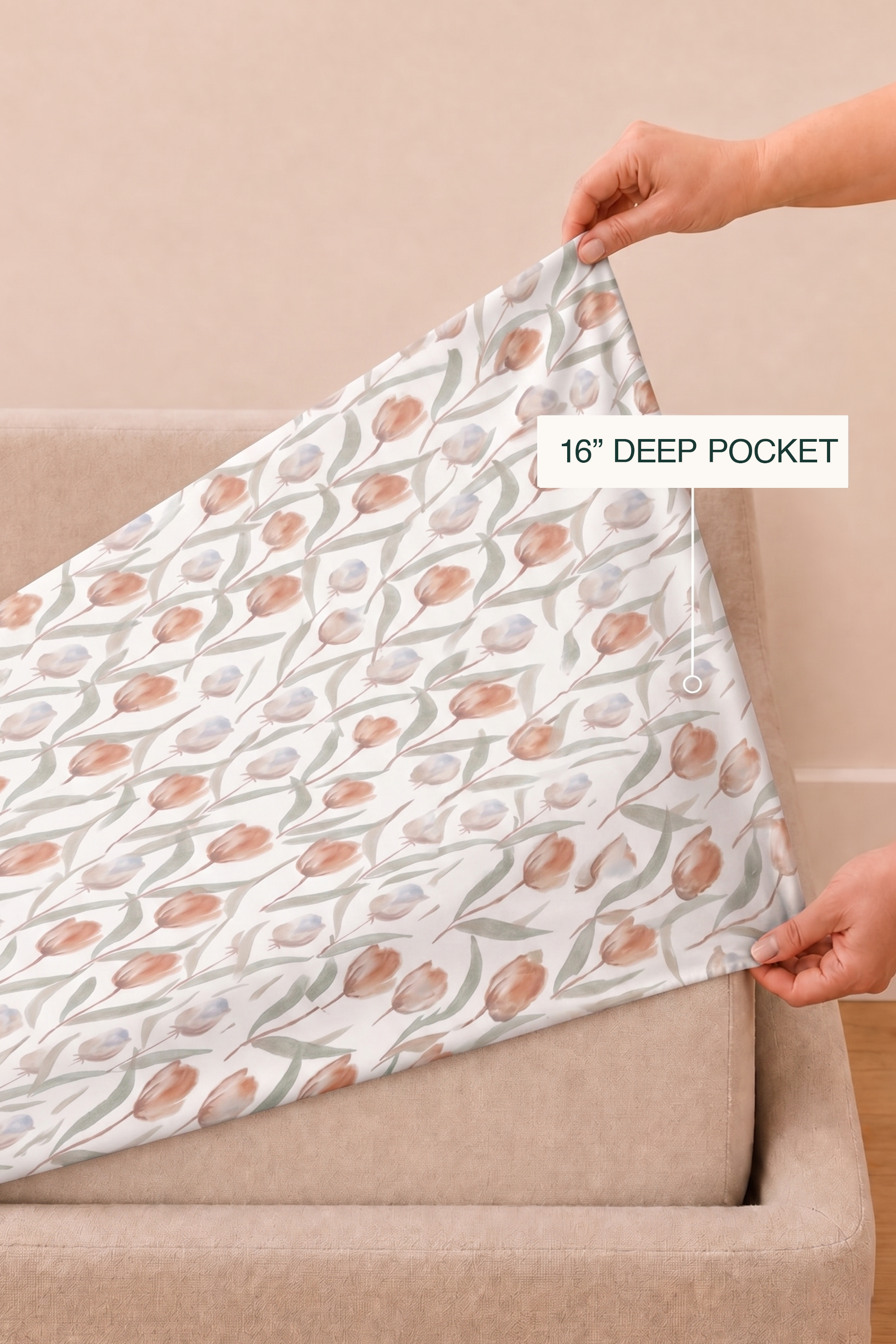 Tulip Tepal Sateen Bed Sheet Set