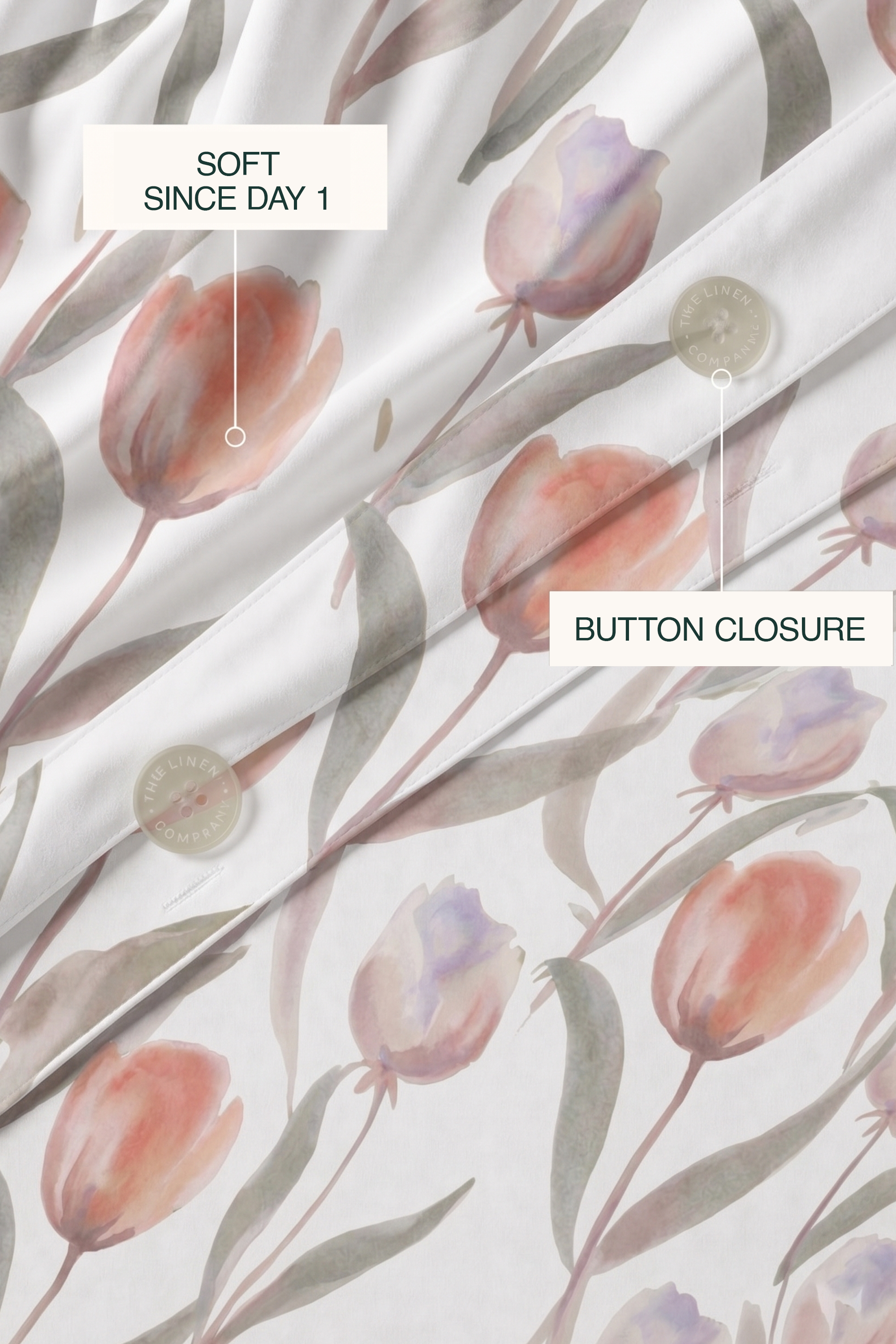 Tulip Tepal Sateen Duvet Cover Set
