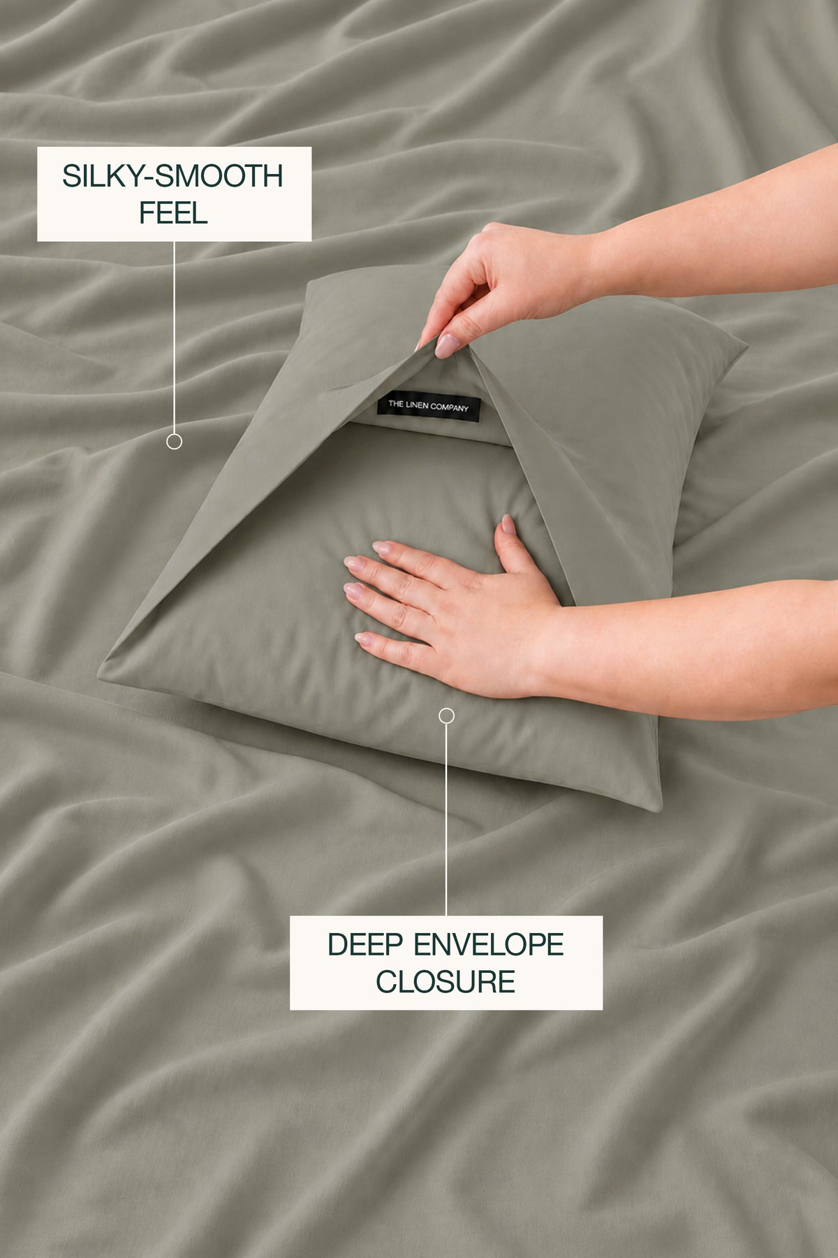 T200 Ash Green Duvet Set