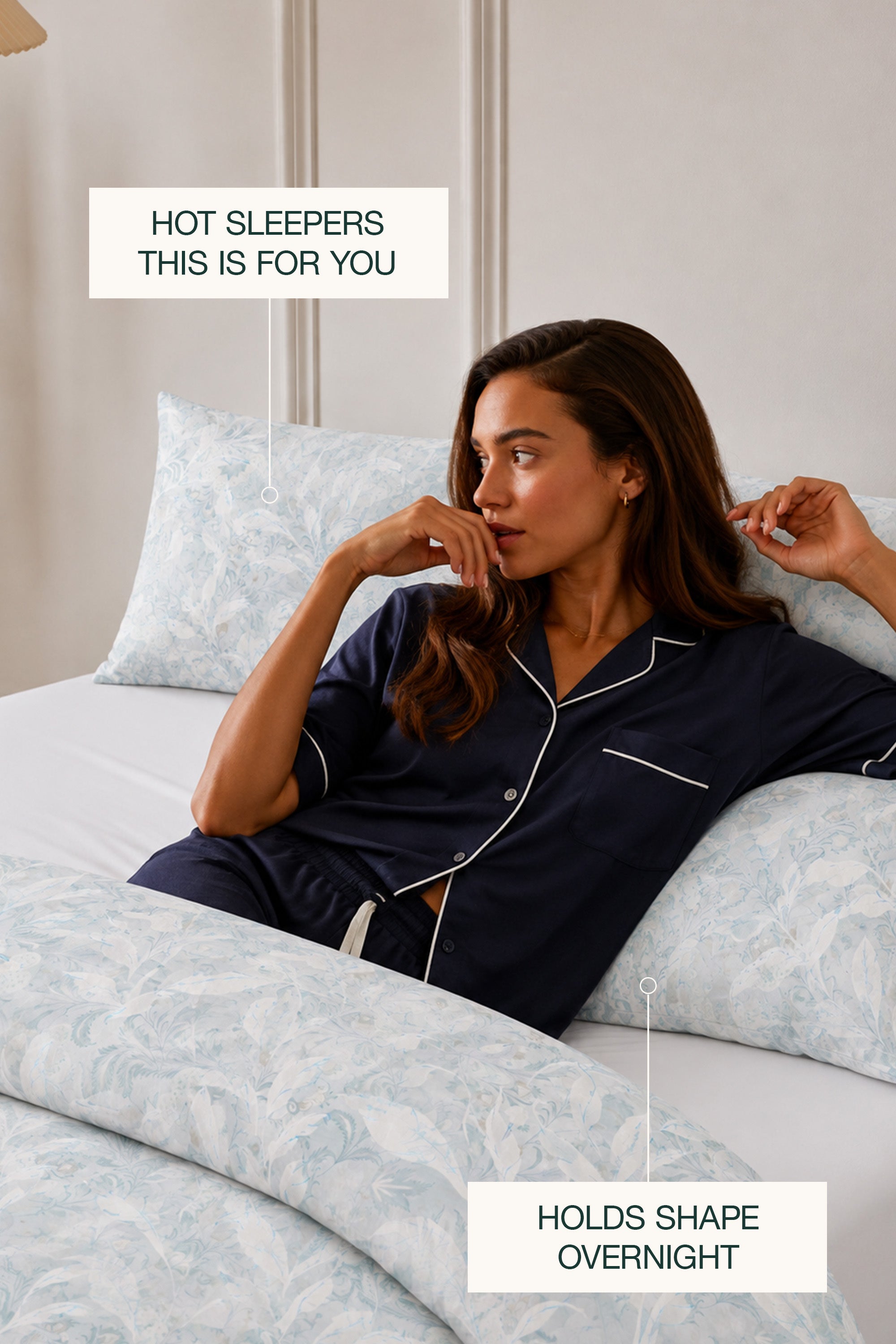 Azure Ether Percale Duvet Cover set