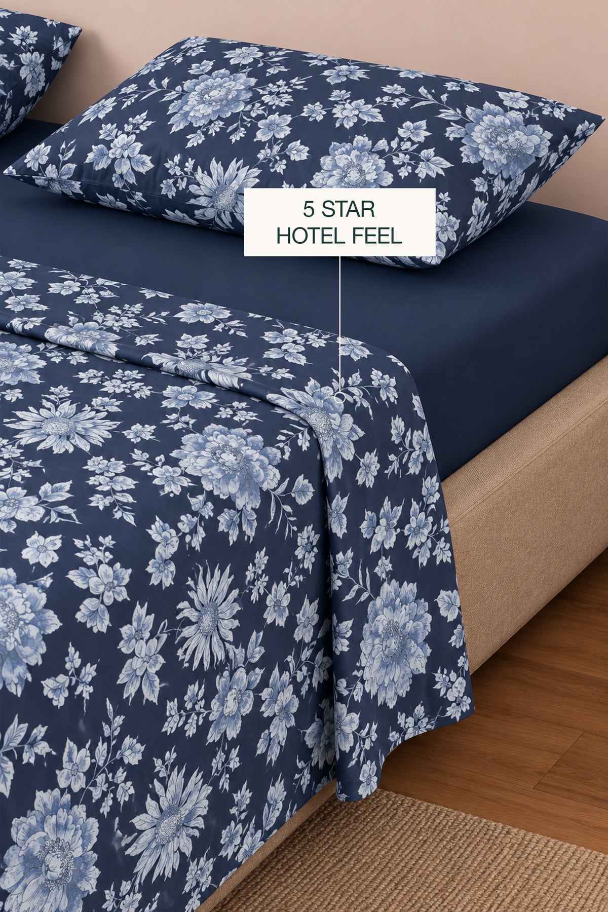Blue Dreamscape Percale Bed Sheet Set
