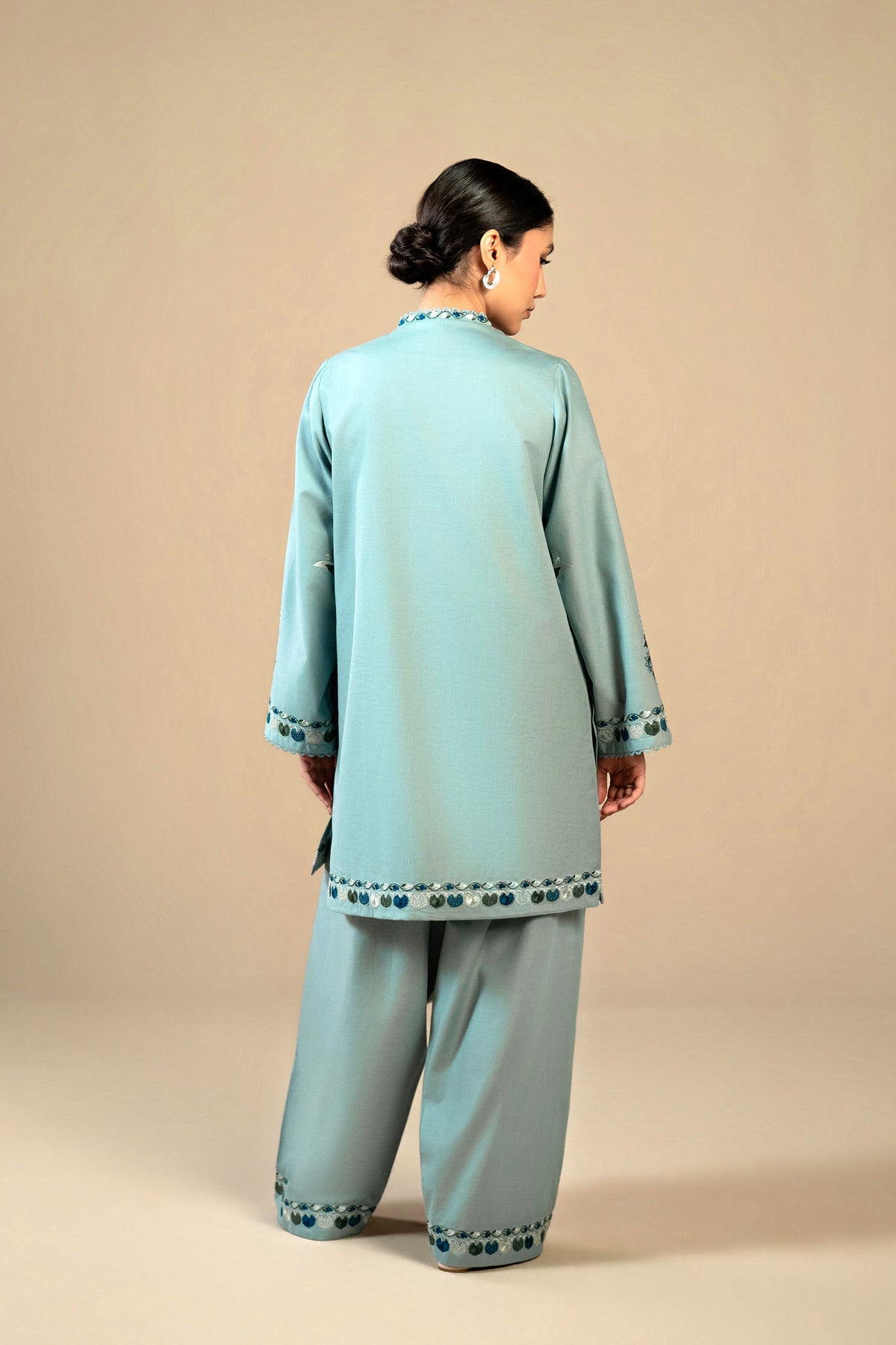 Blue Haze Khaddar Set