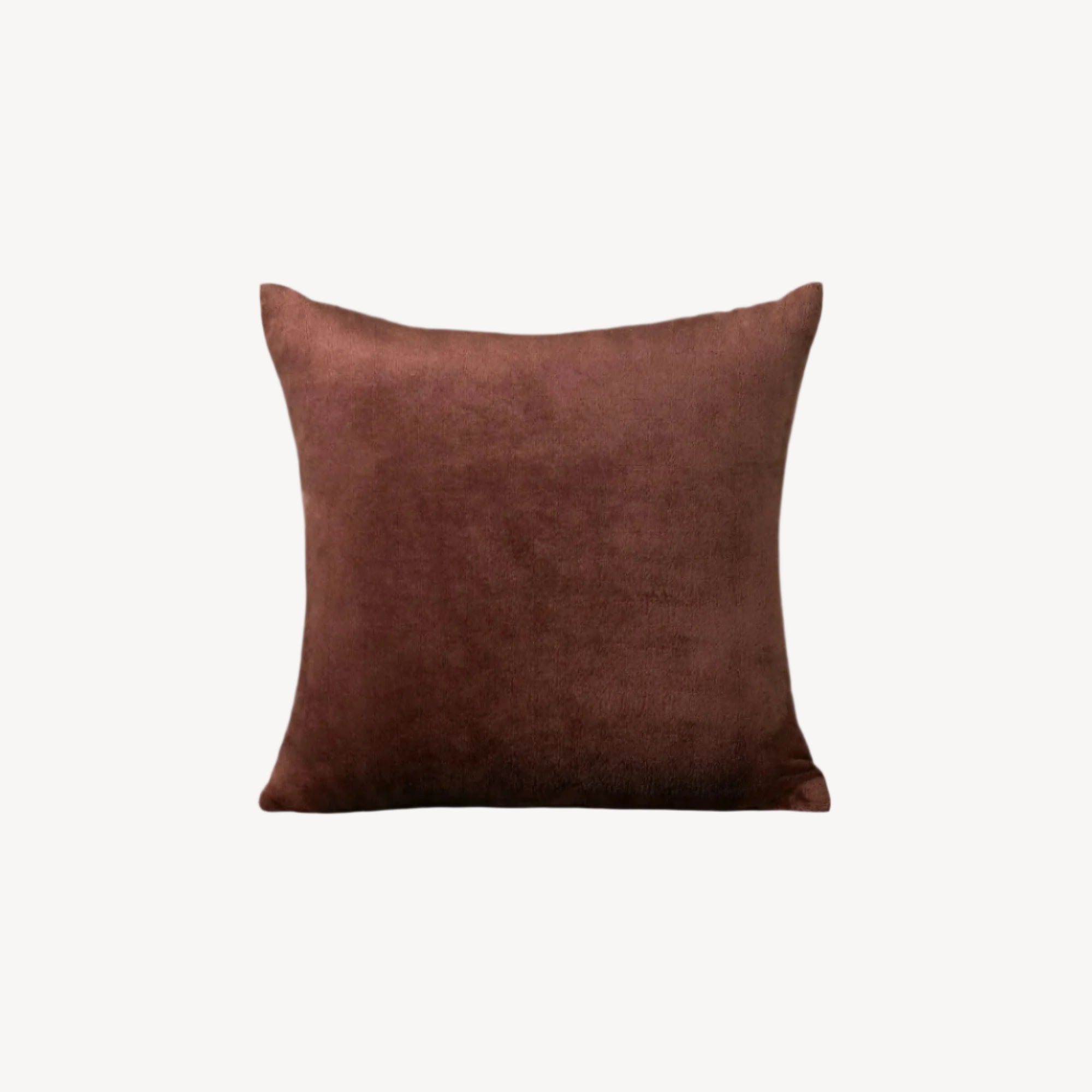 Brown Plush Cushion - THE LINEN COMPANY