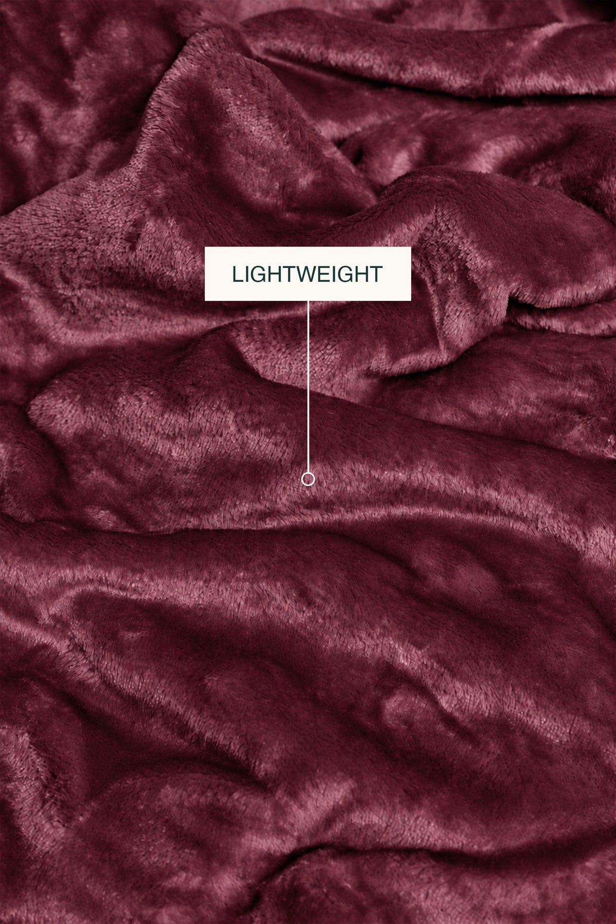 Burgundy Plush Blanket