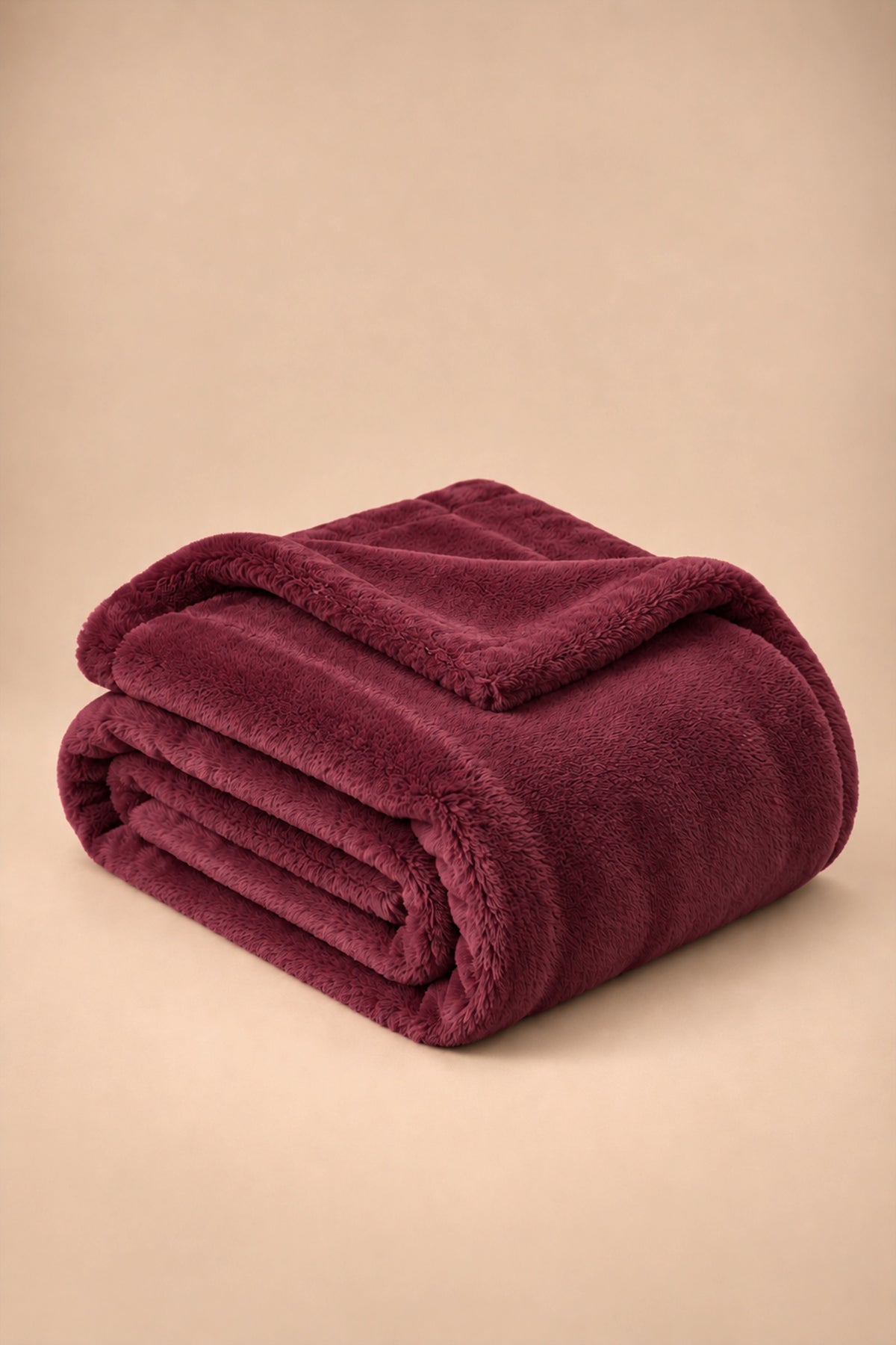 Burgundy Plush Blanket