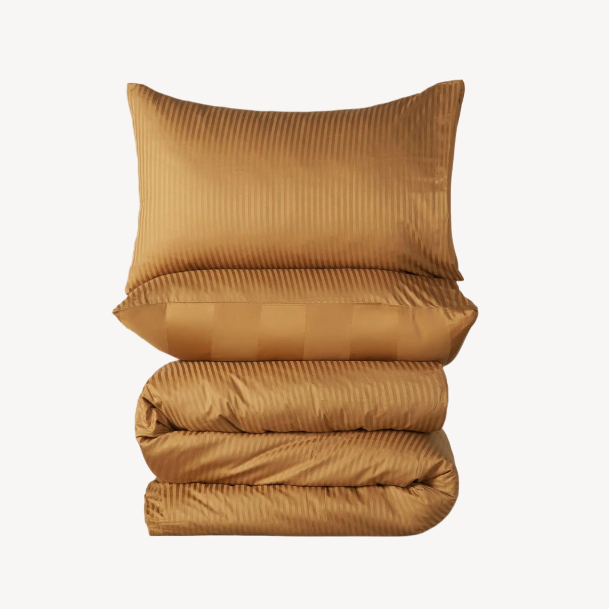 Caramelized Front Reversible Duvet Cover Set - THE LINEN COMPANY