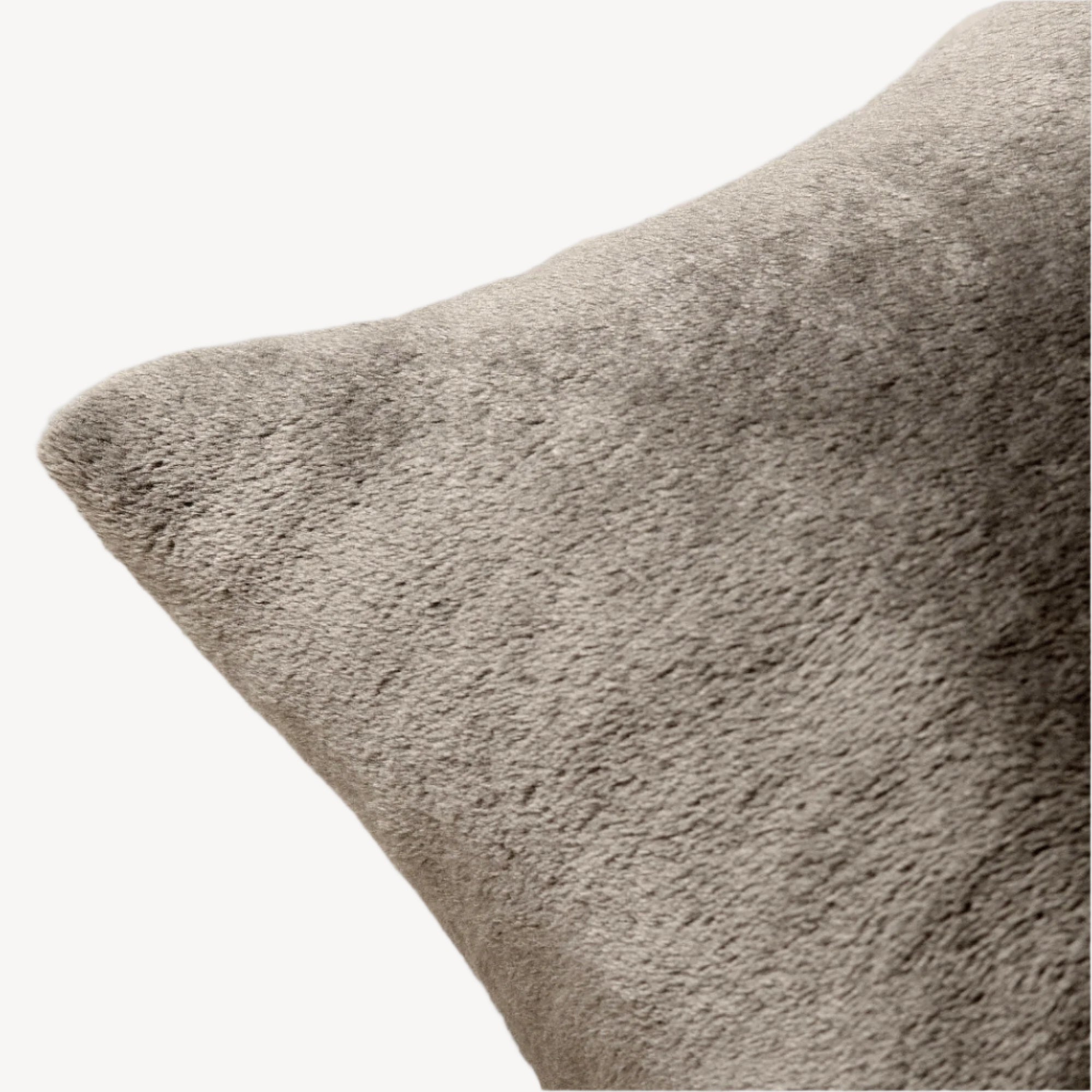 Charcoal Plush Cushion - THE LINEN COMPANY