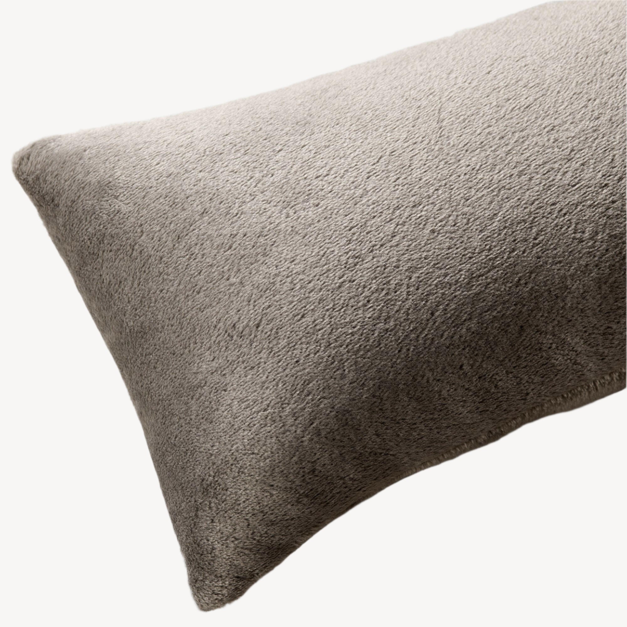Charcoal Plush Cushion - THE LINEN COMPANY