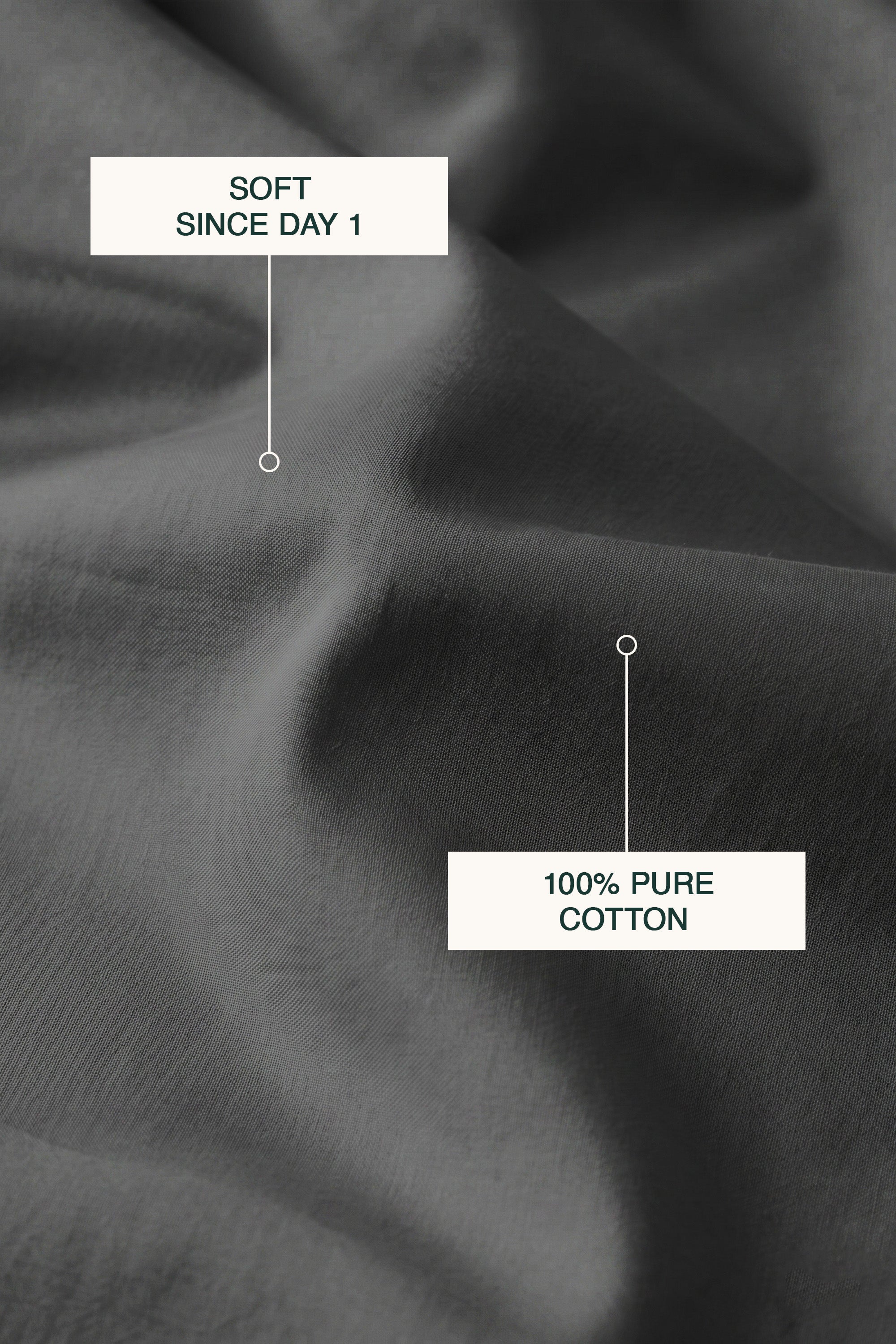 T200 Charcoal Bed Sheet Set
