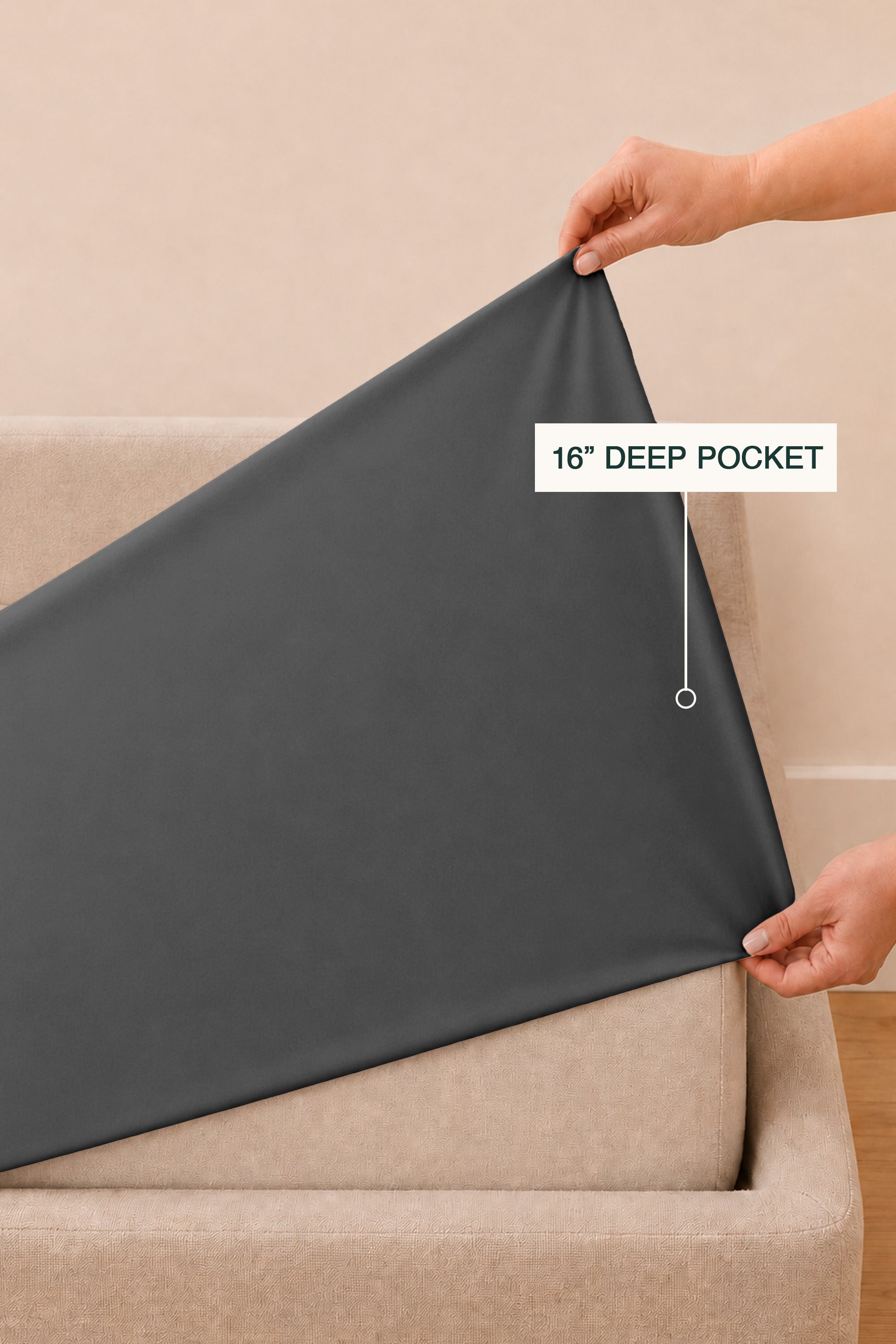 T200 Charcoal Bed Sheet Set