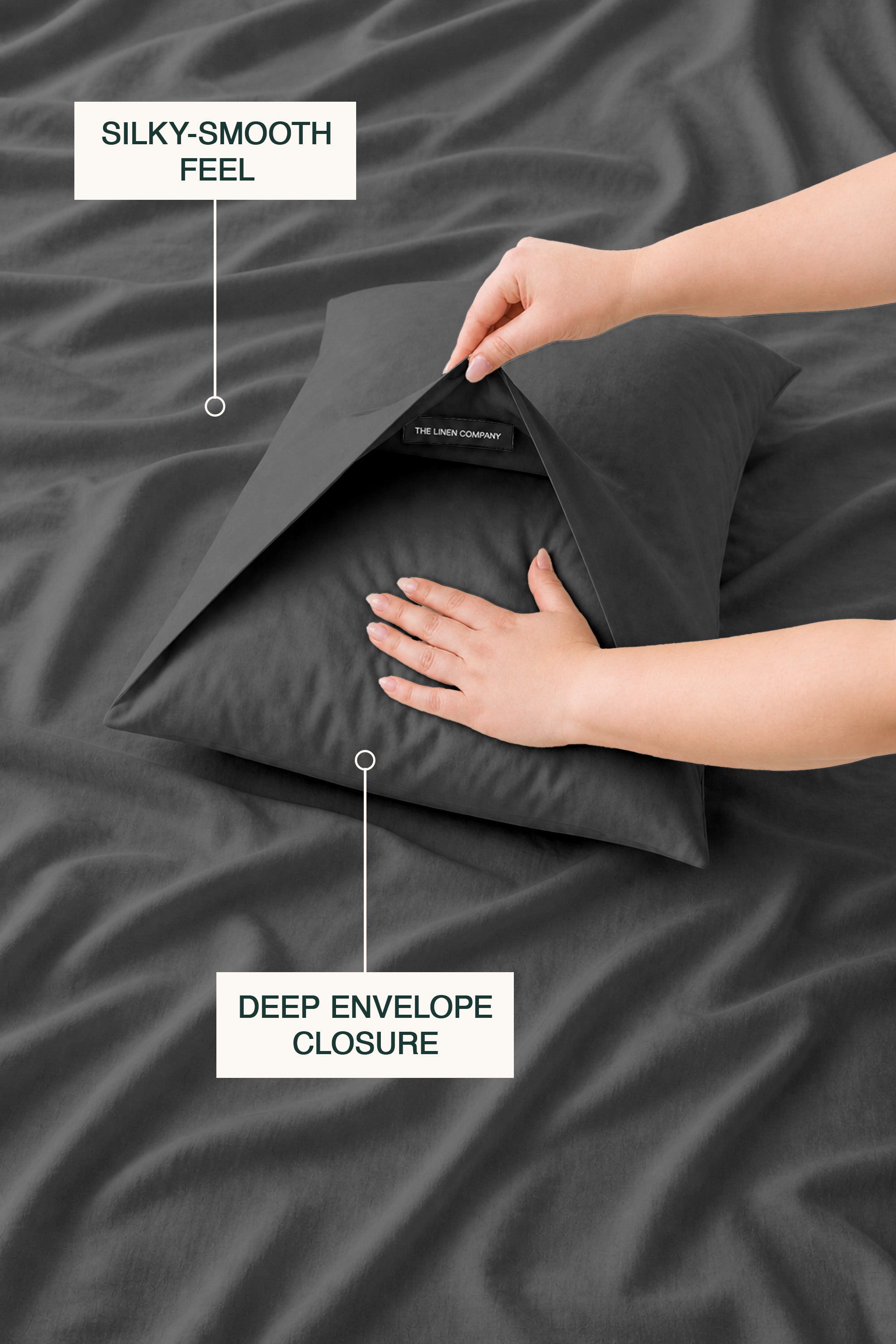 T200 Charcoal Duvet Cover Set