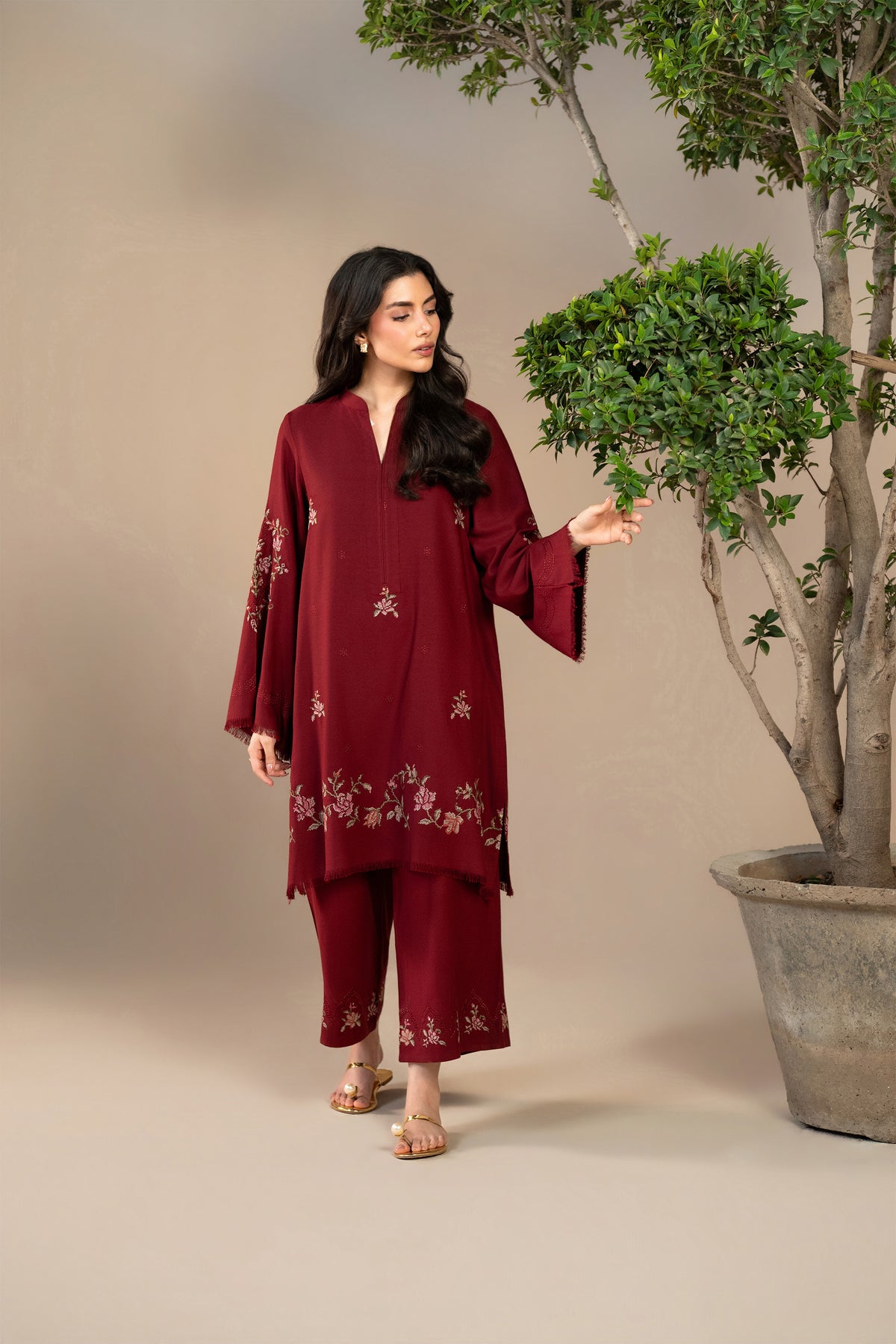Cherry Wood Karandi Set