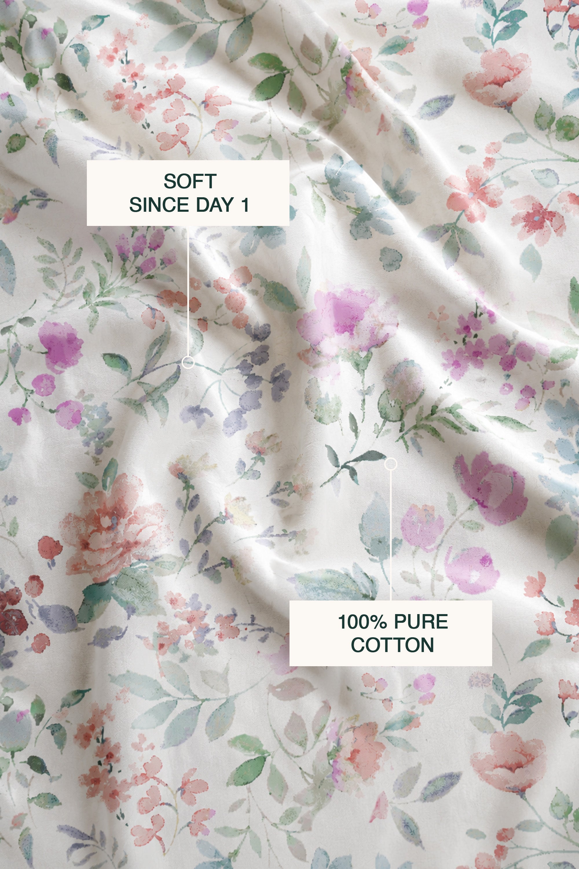 Dainty Vellum Sateen Bed Sheet Set
