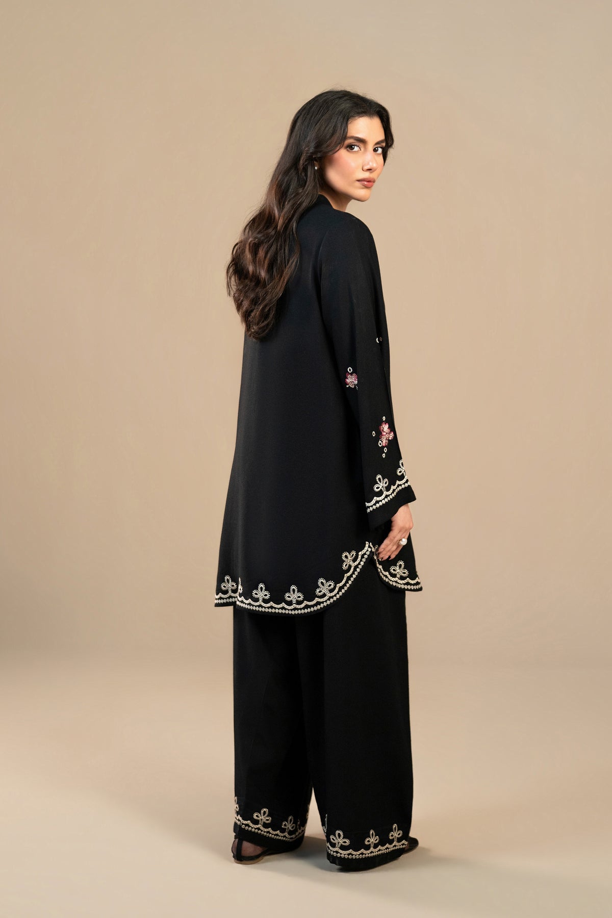 Dark Bloom Karandi Set