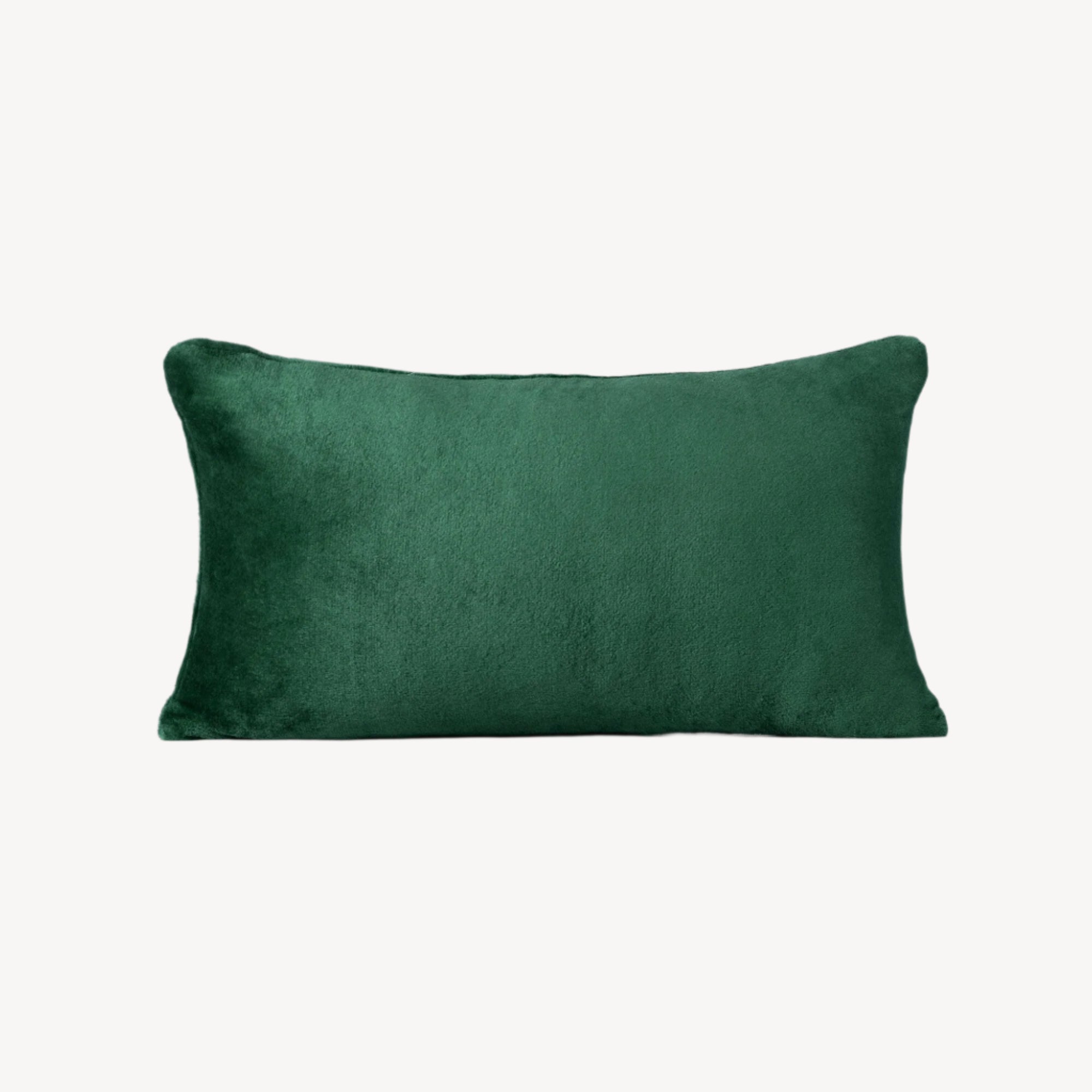 Emerald Green Plush Cushion - THE LINEN COMPANY