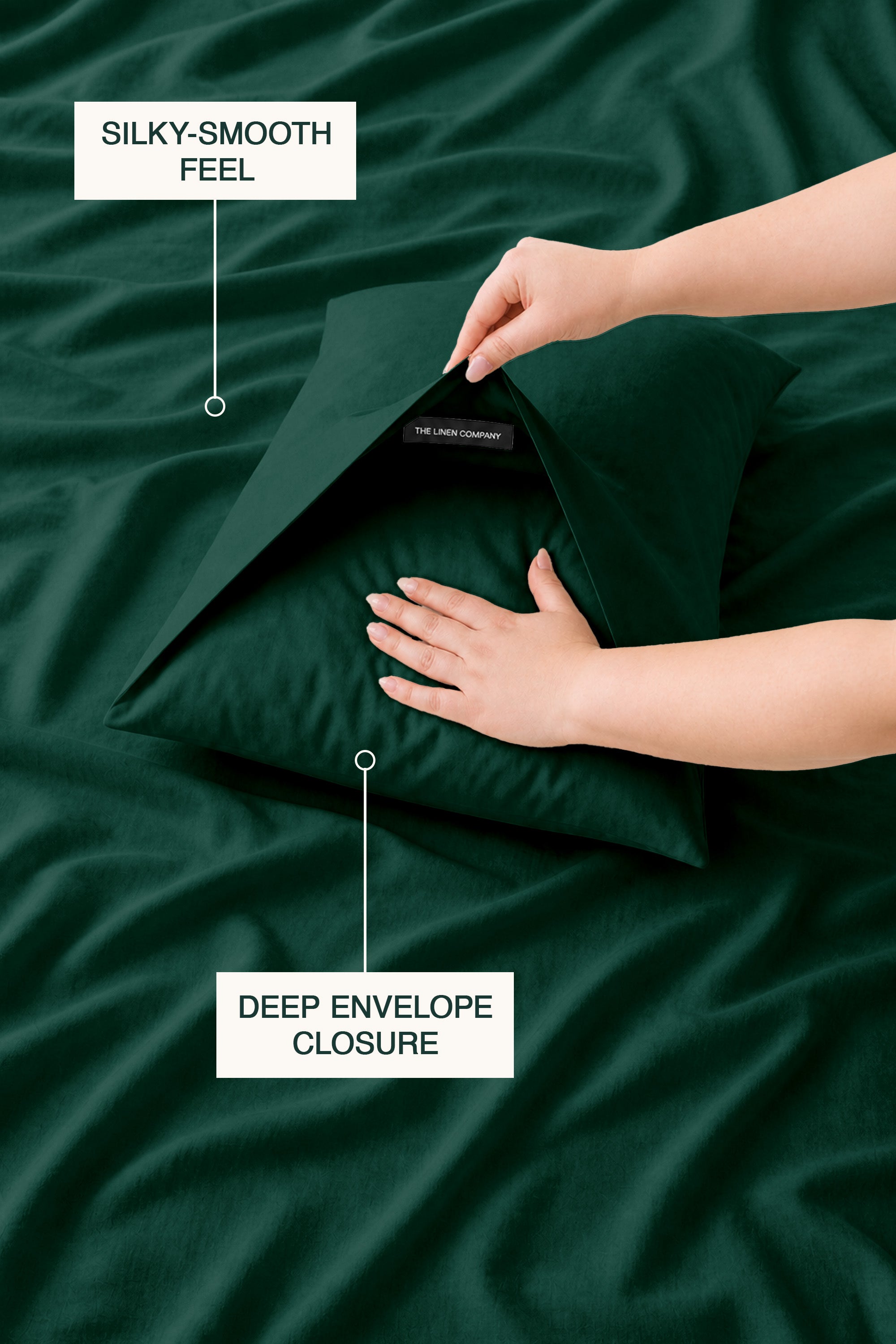 T200 Emerald Green Duvet Cover Set
