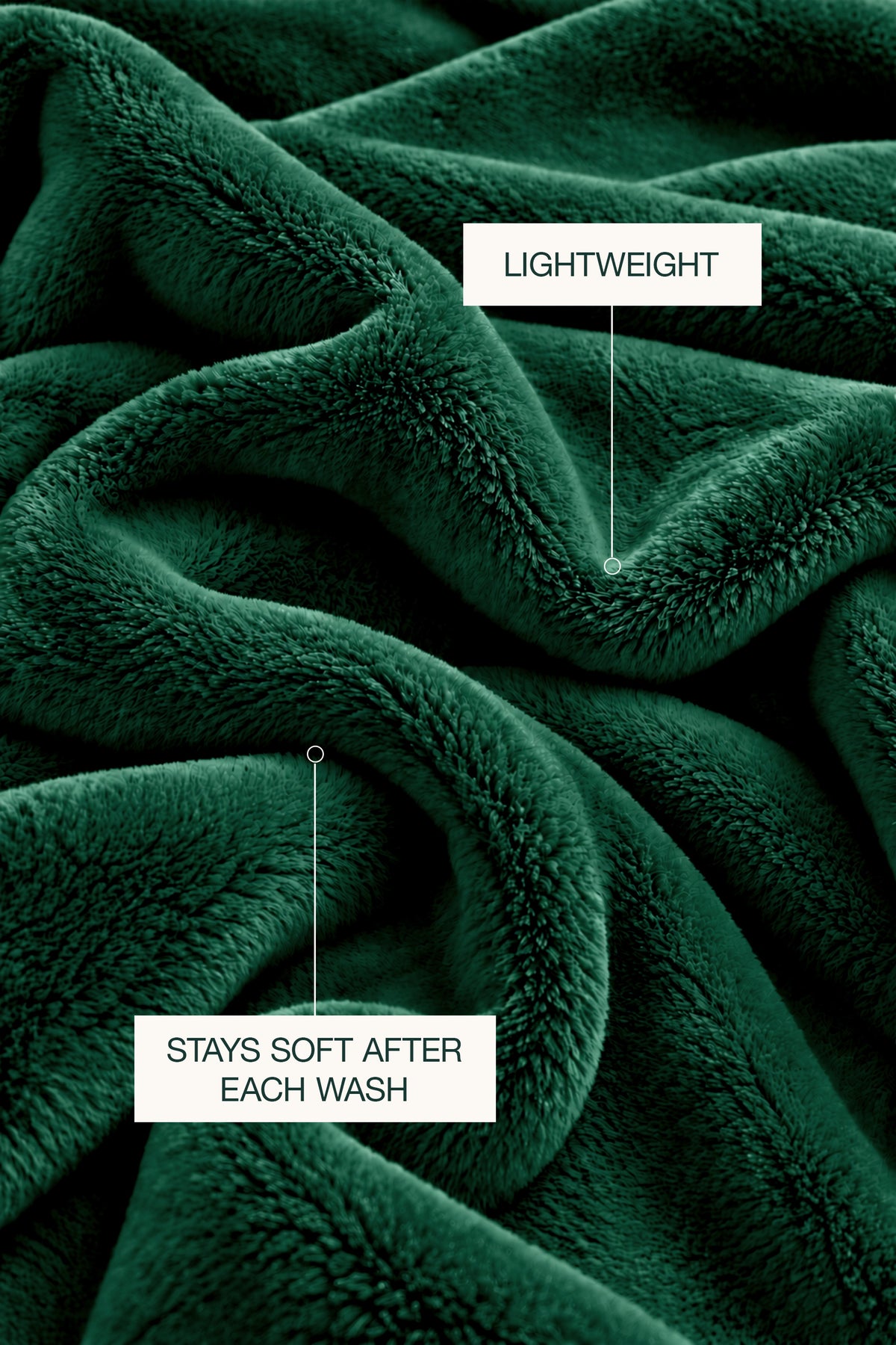 Emerald Green Plush Blanket