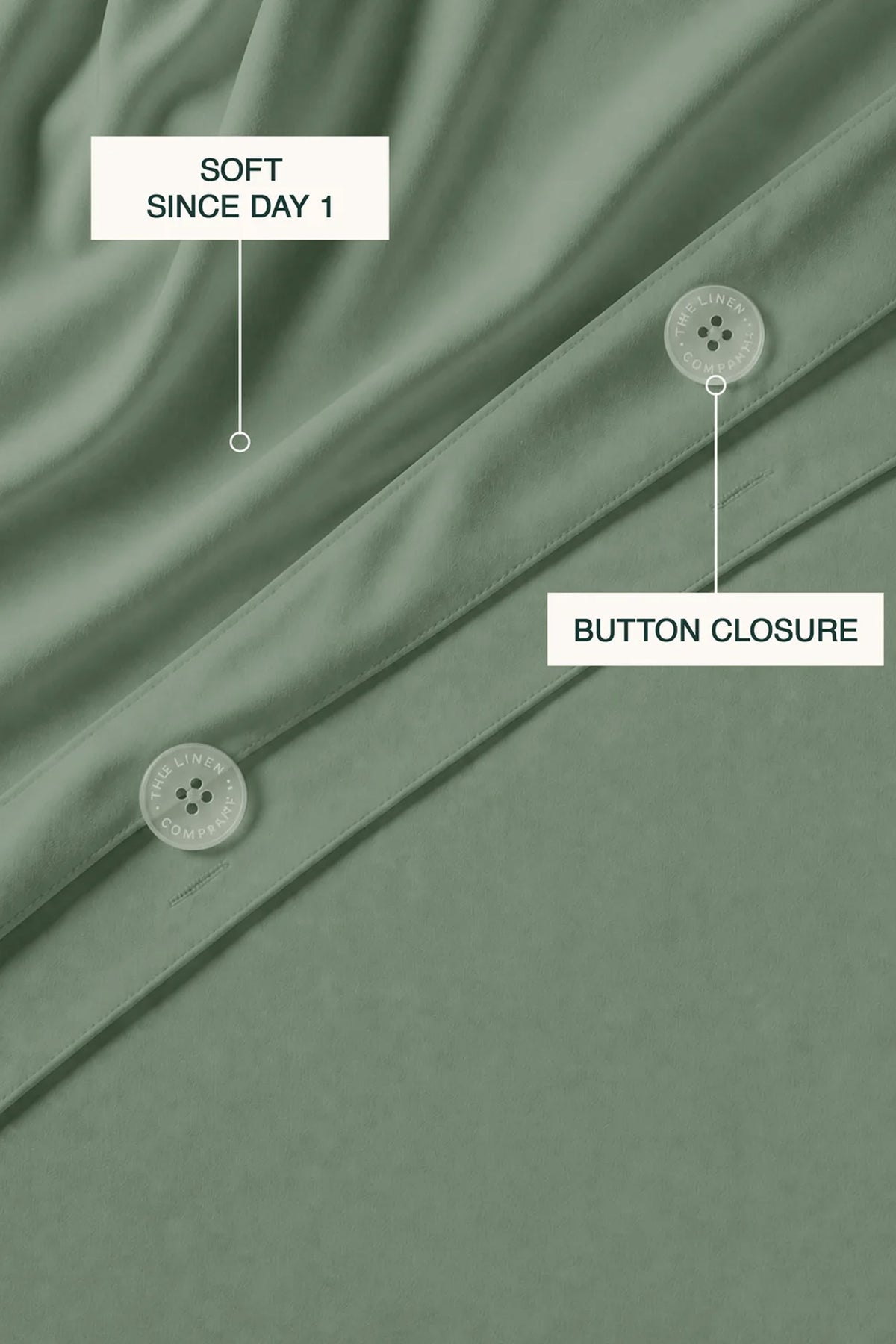 T200 Eucalyptus Green Duvet Set