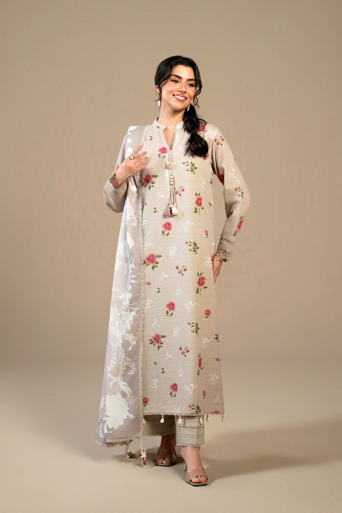 Fawn Petal 3 PC Unstitched