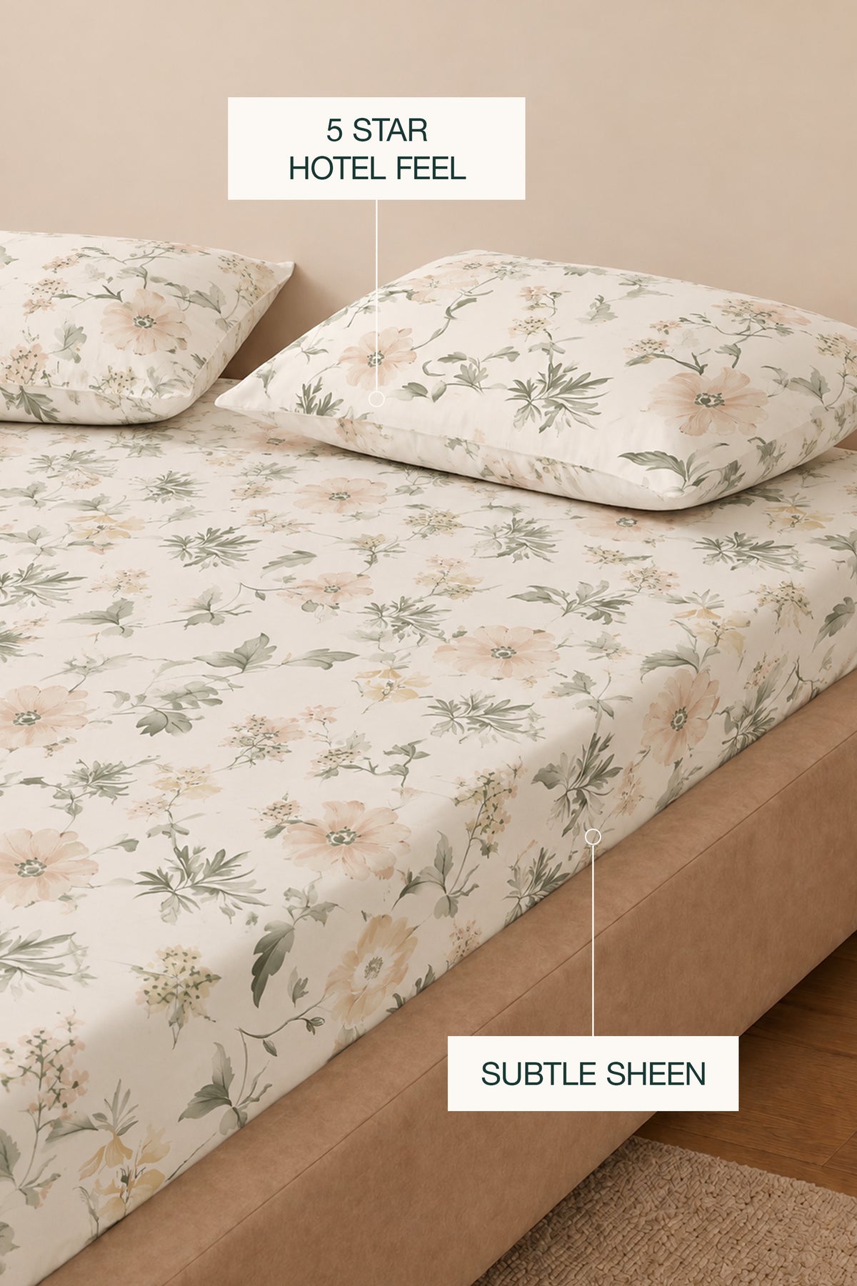 Floral delight Sateen Sheet Set