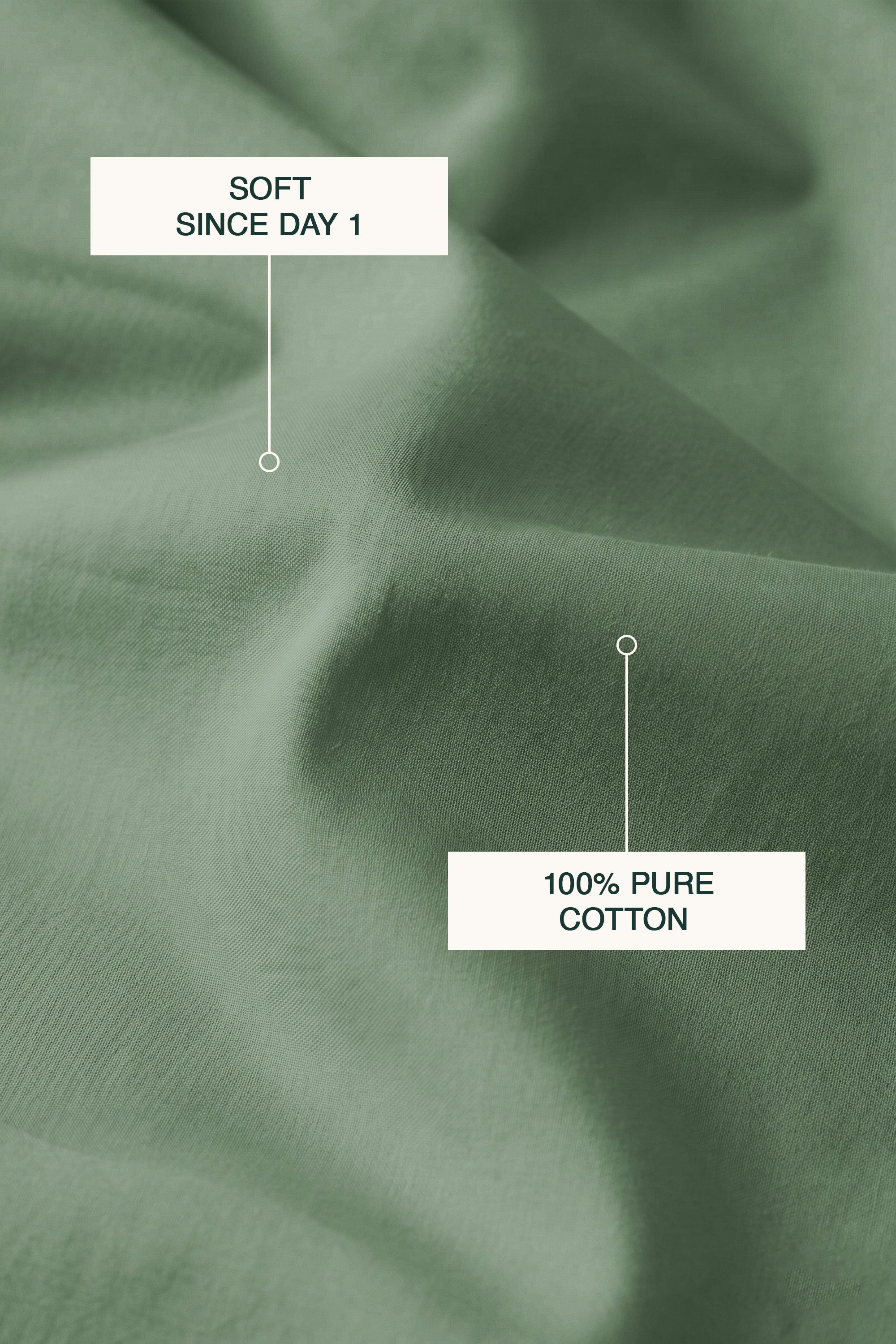 T300 Luxe Sage Green Bed Sheet Set