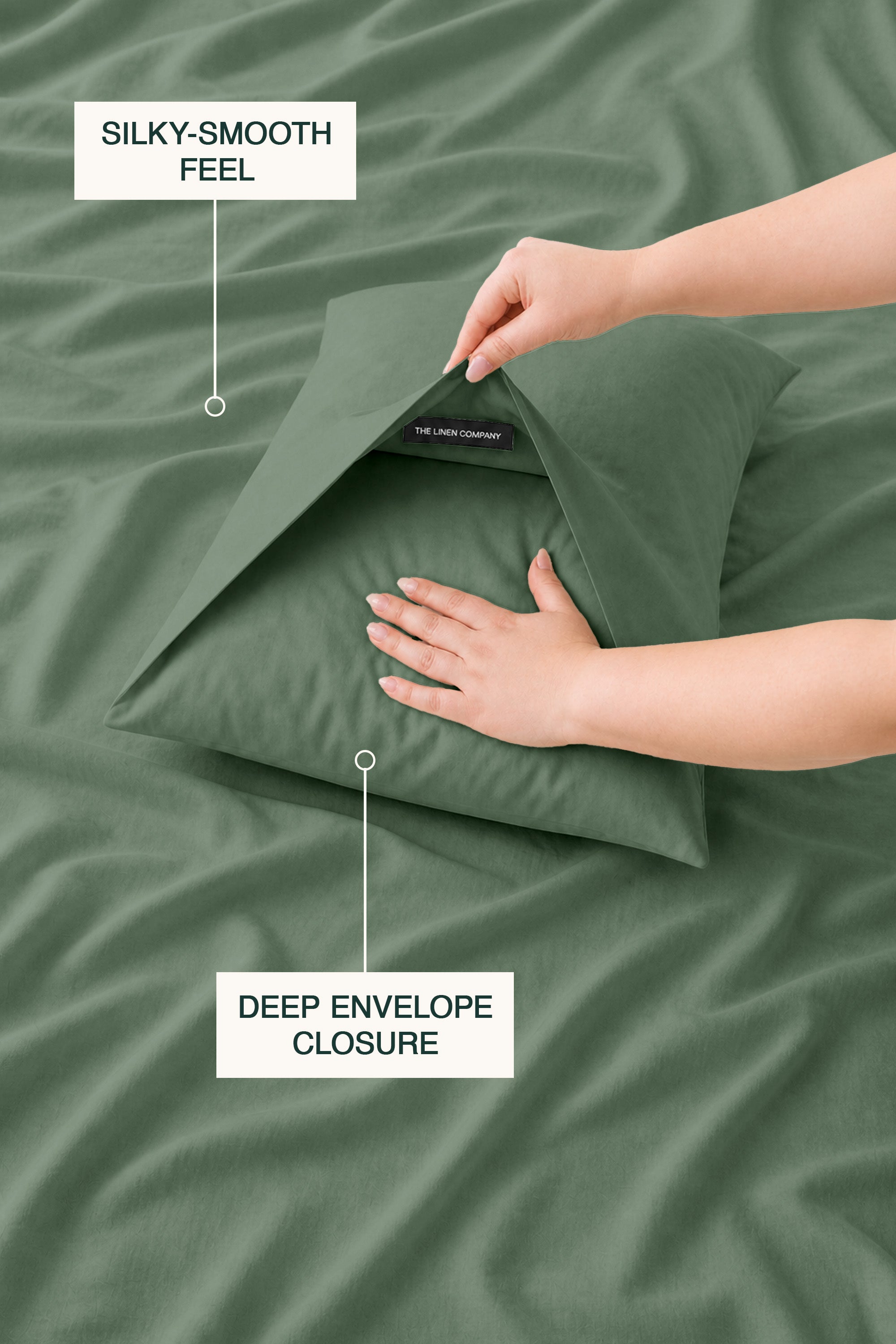 T300 Luxe Sage Green Bed Sheet Set