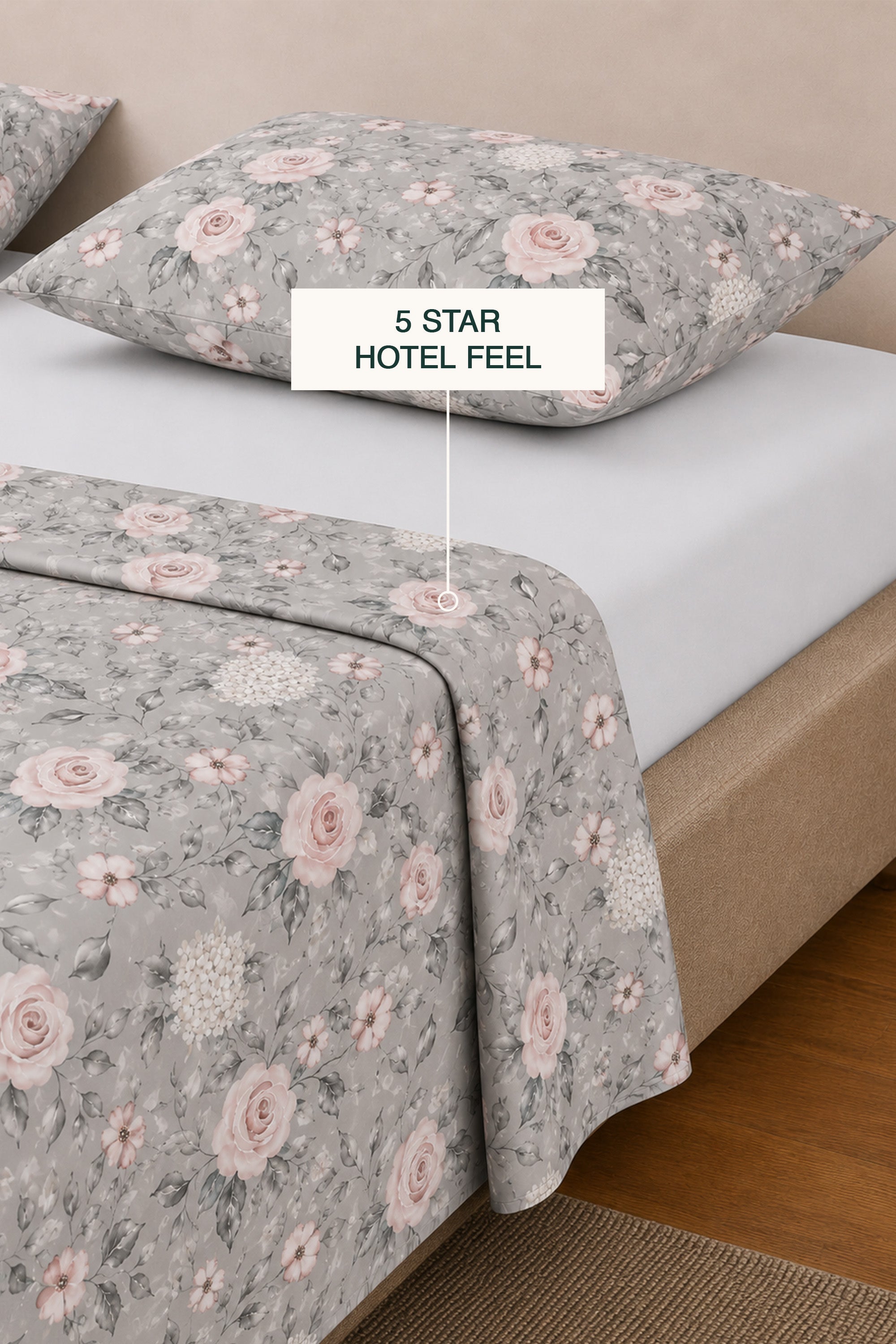 Grisaille Sateen Bed Sheet Set