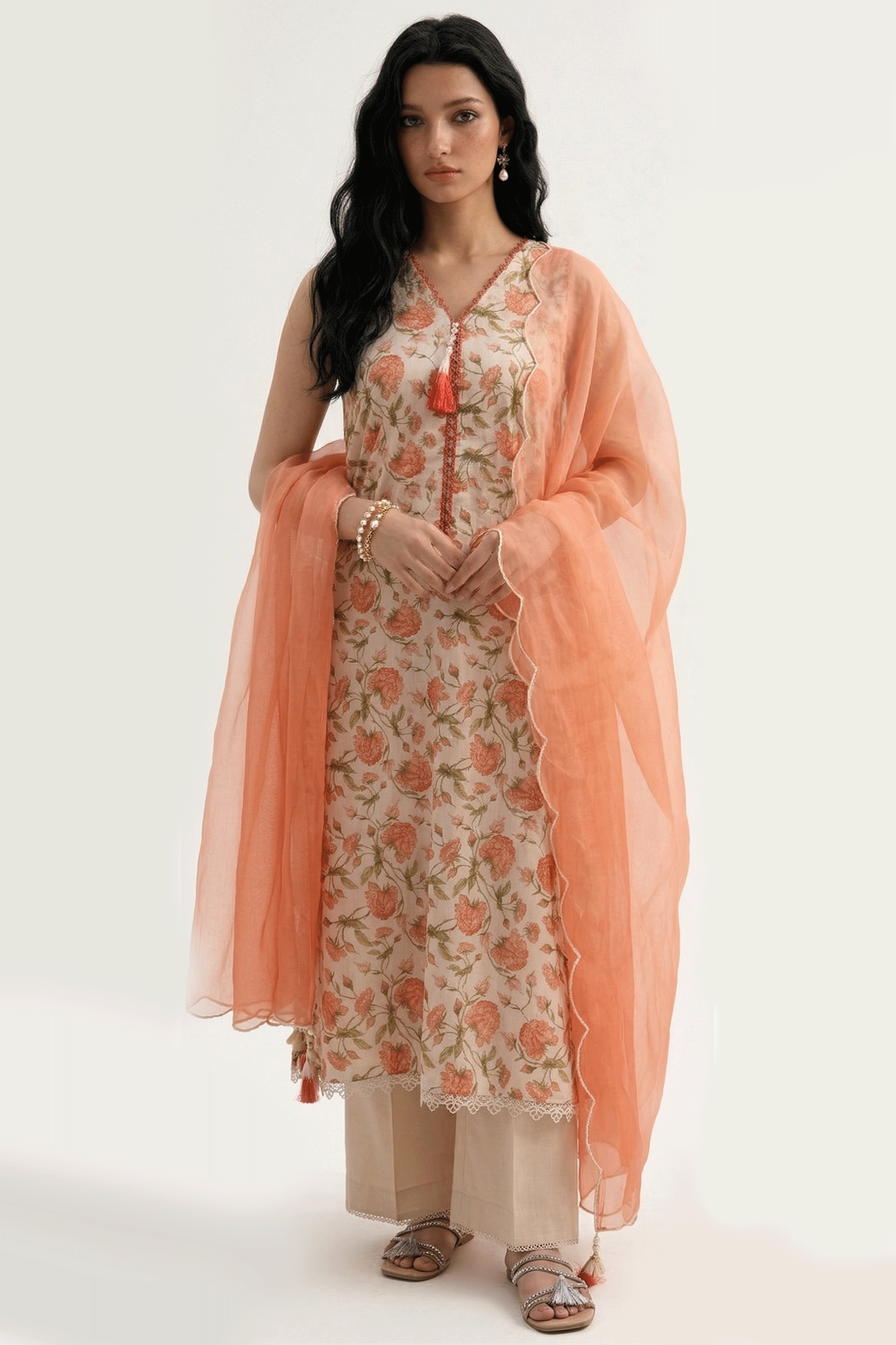 Corelle - Printed Lawn Suit