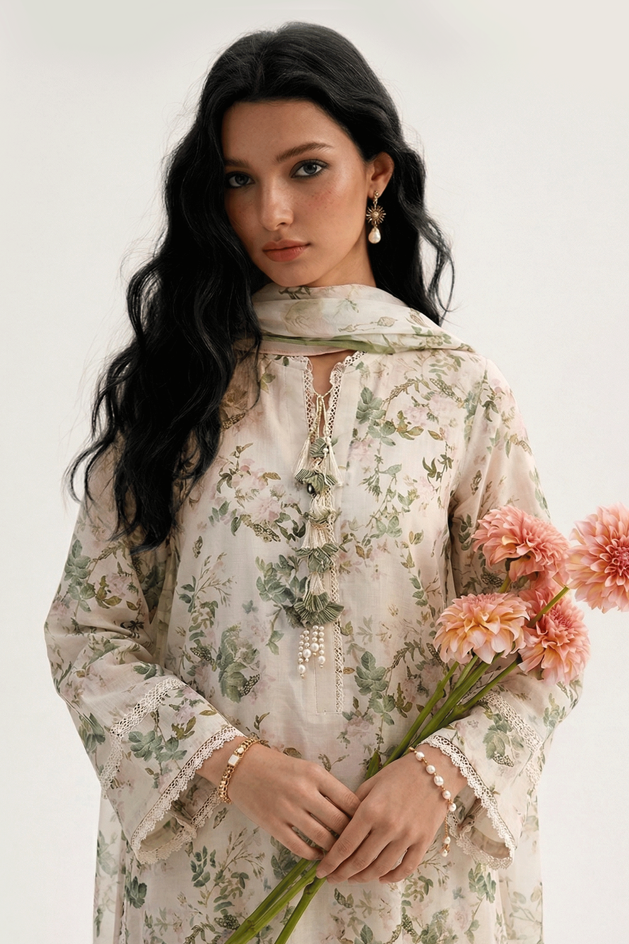Feuille - Printed Lawn Suit