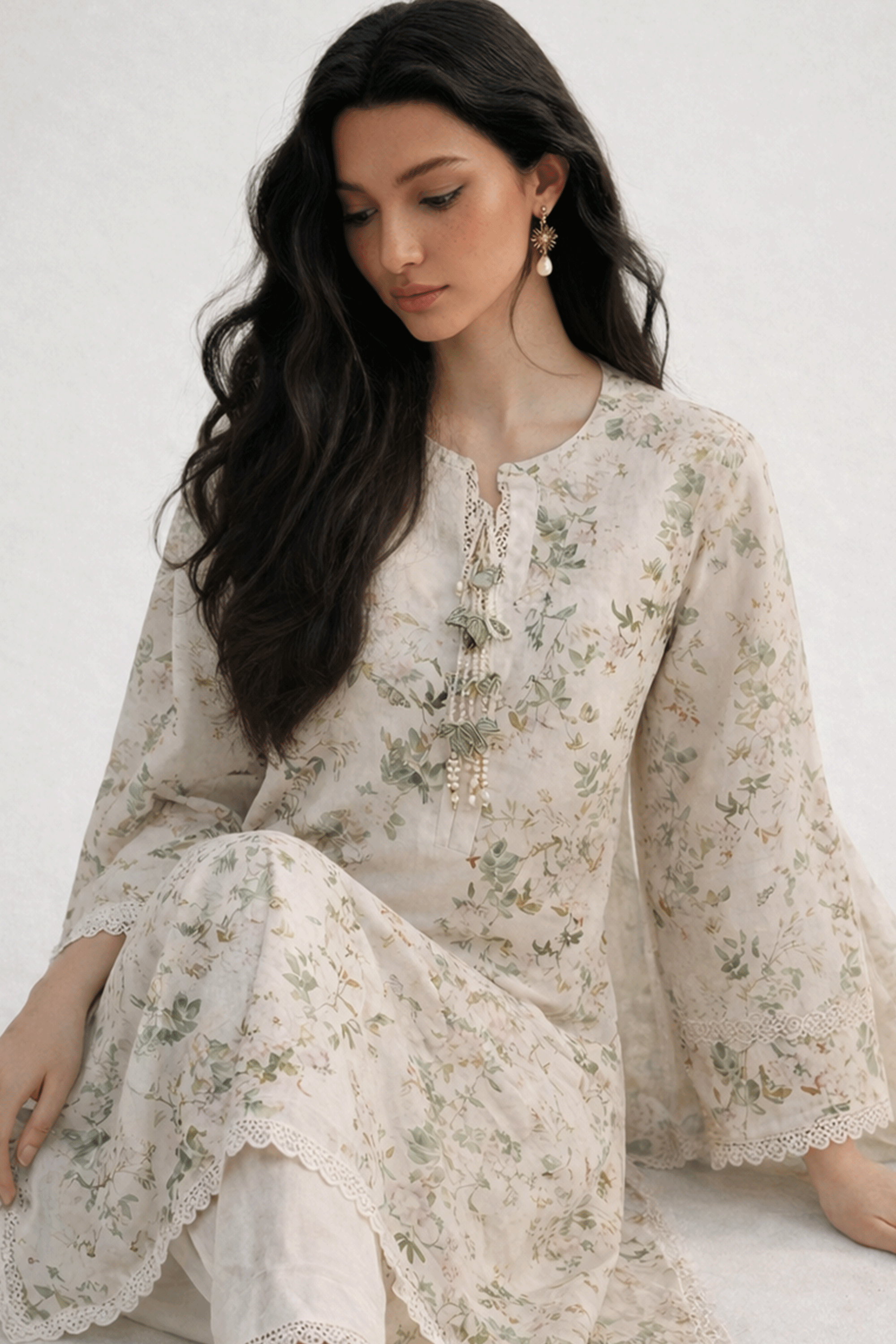 Feuille - Printed Lawn Suit