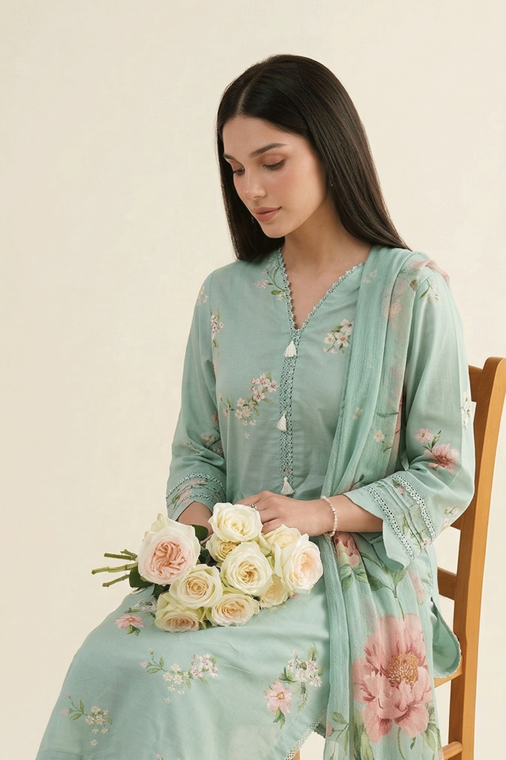 Odette - Printed Lawn Suit