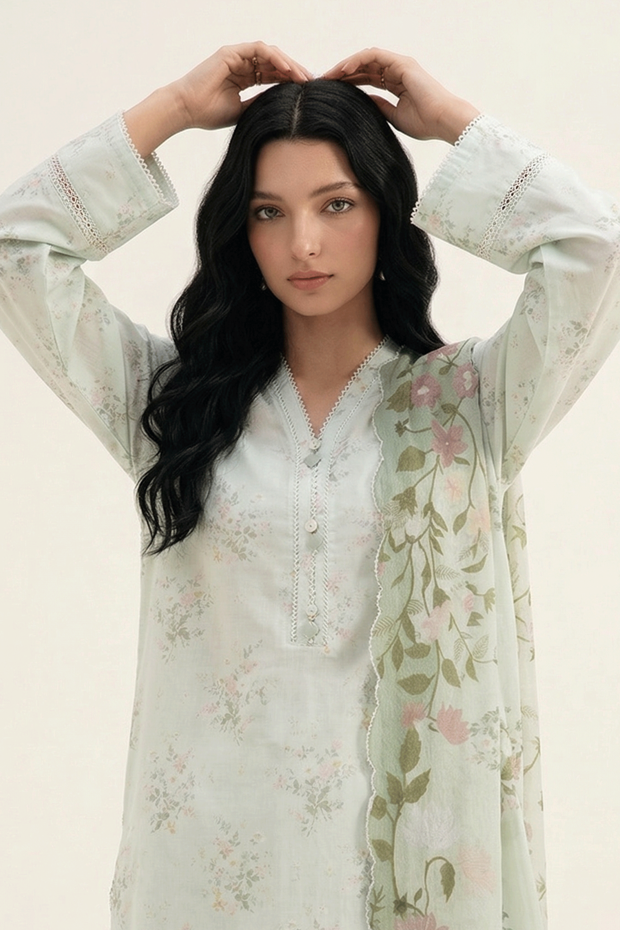 Sage Haven - Printed Lawn Suit