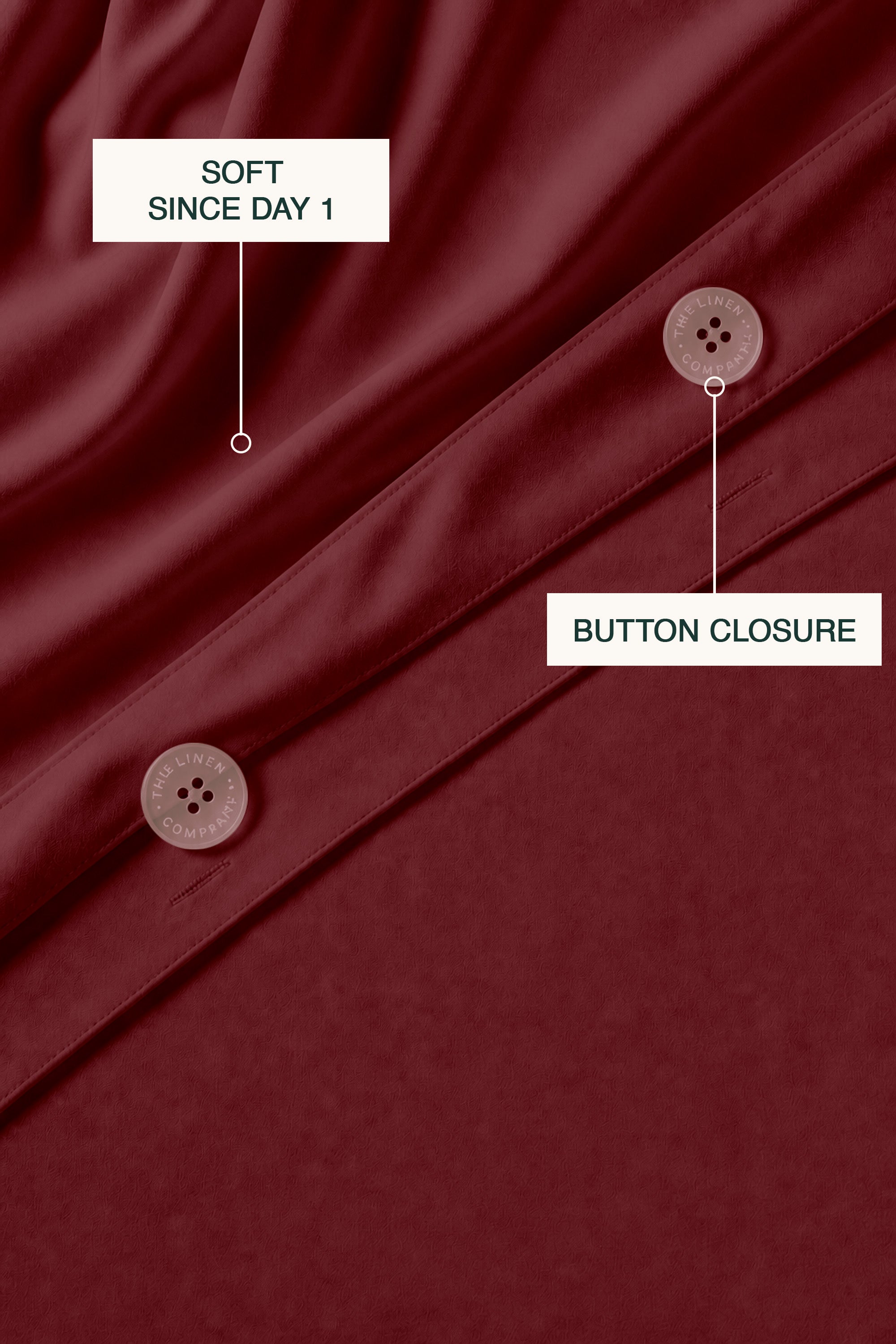 T200 Maroon Duvet Cover Set