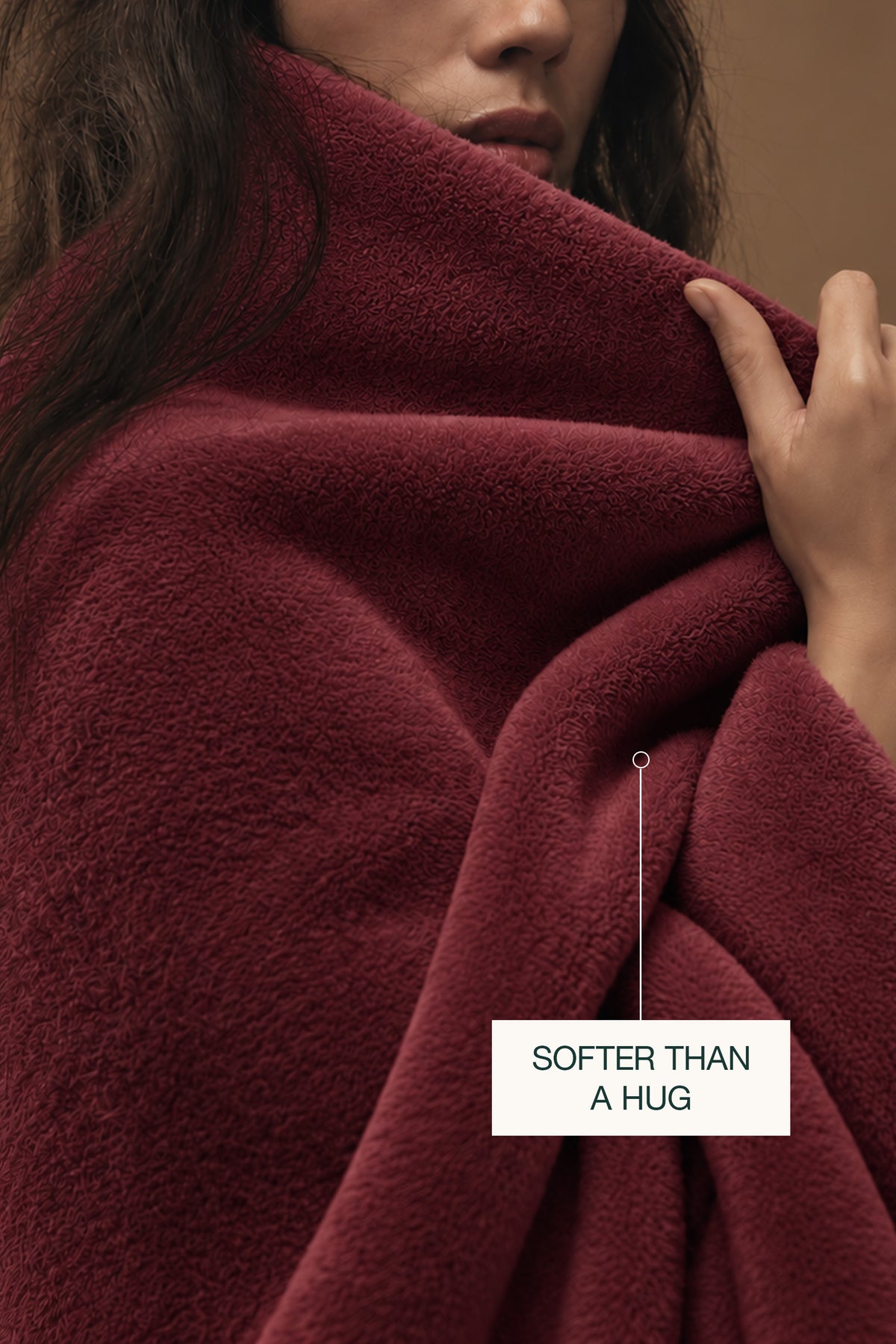 Maroon Plush Blanket