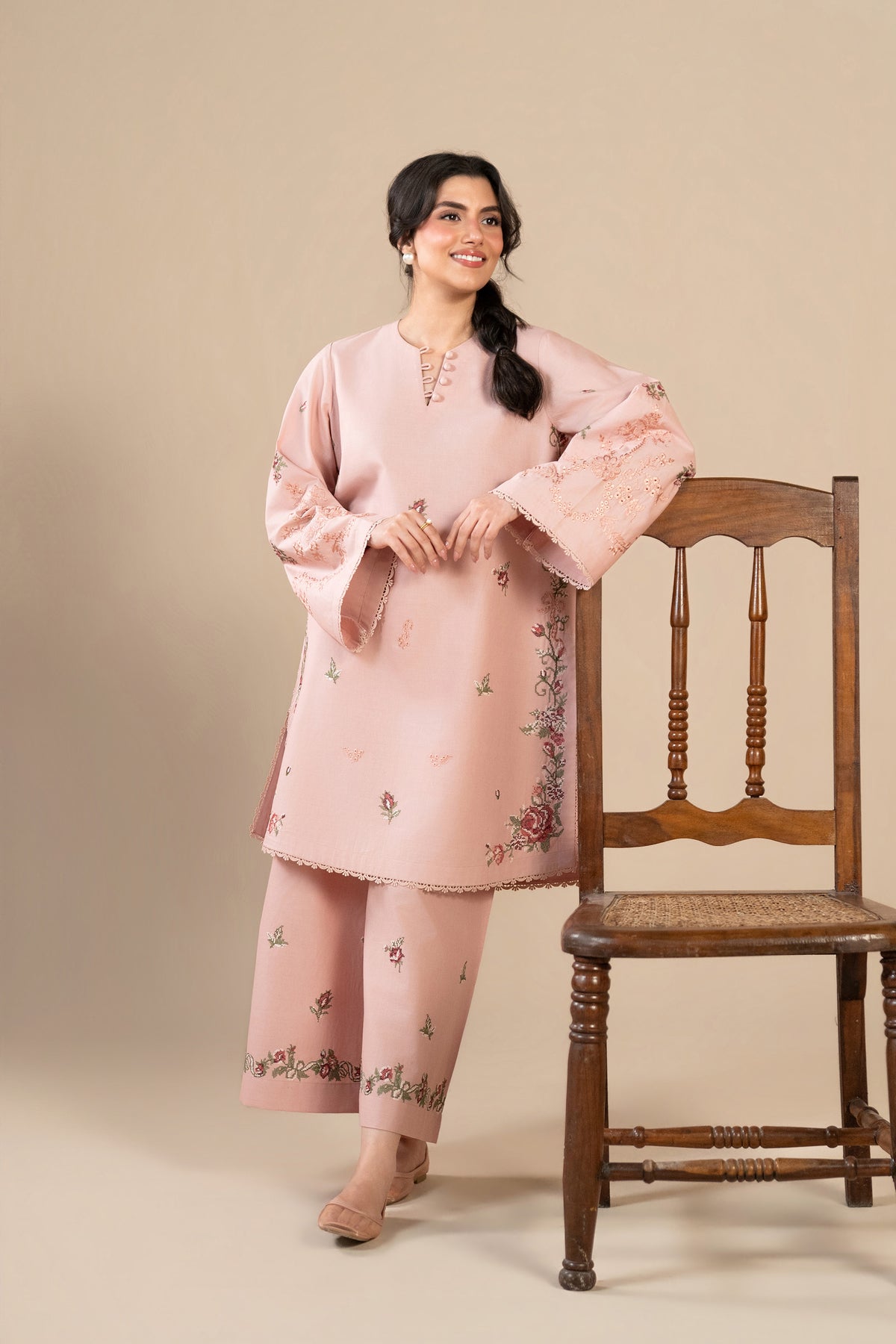 Melon Khaddar Set