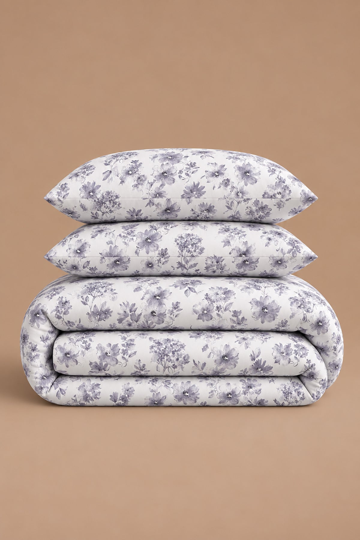 Midnight Blossom Percale Duvet Cover set