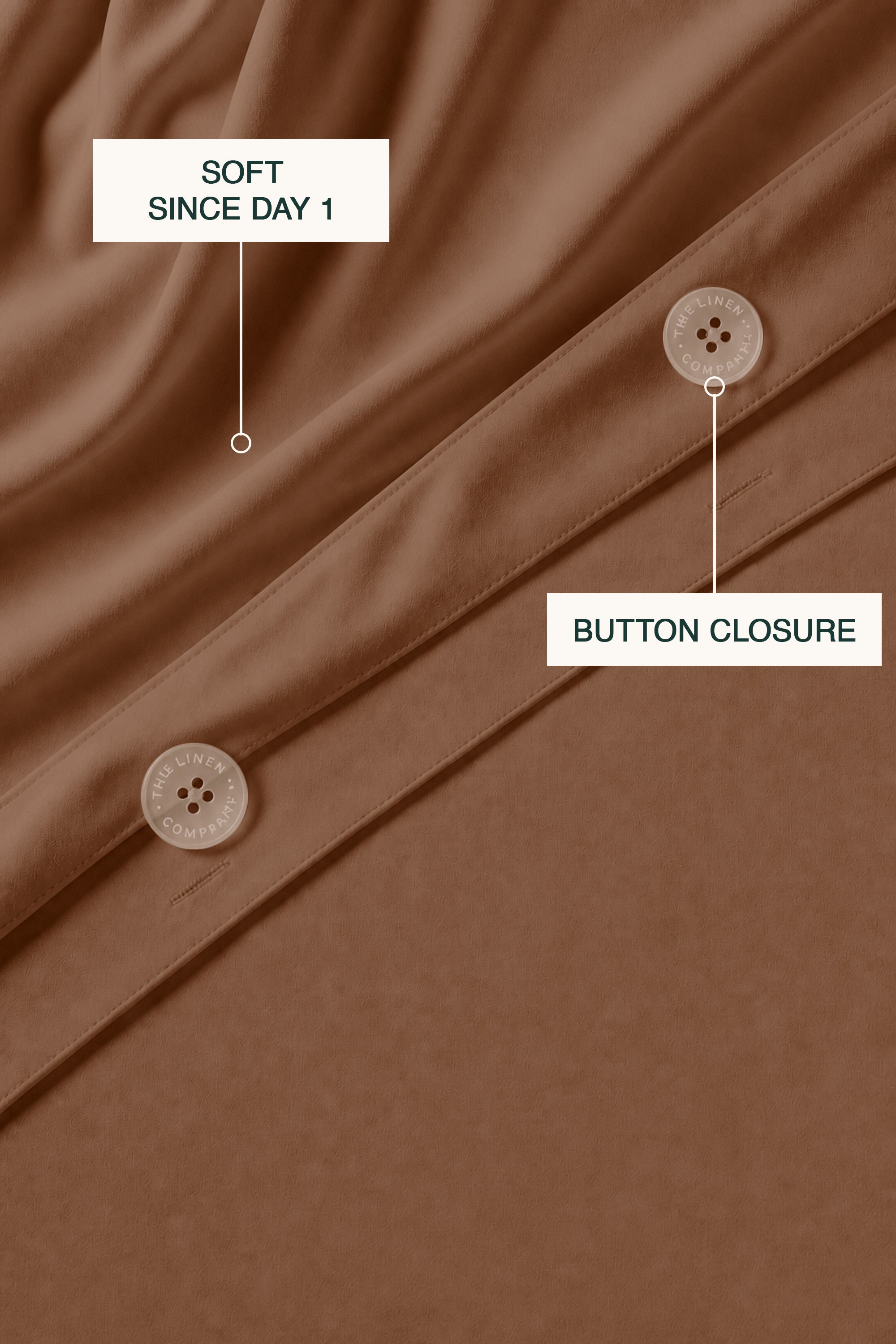 T200 Mocha Duvet Cover Set