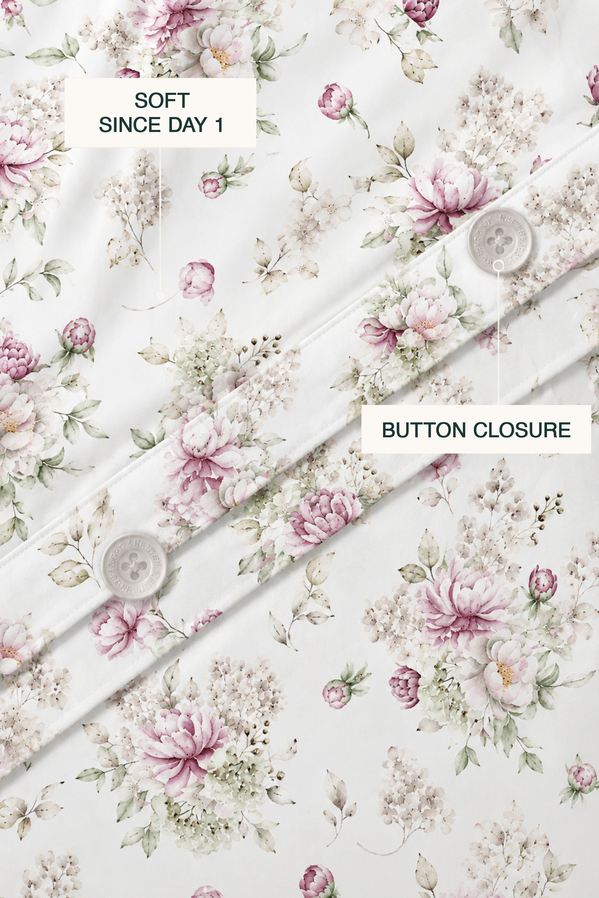 Moonlit Magnolia Sateen Duvet cover Set